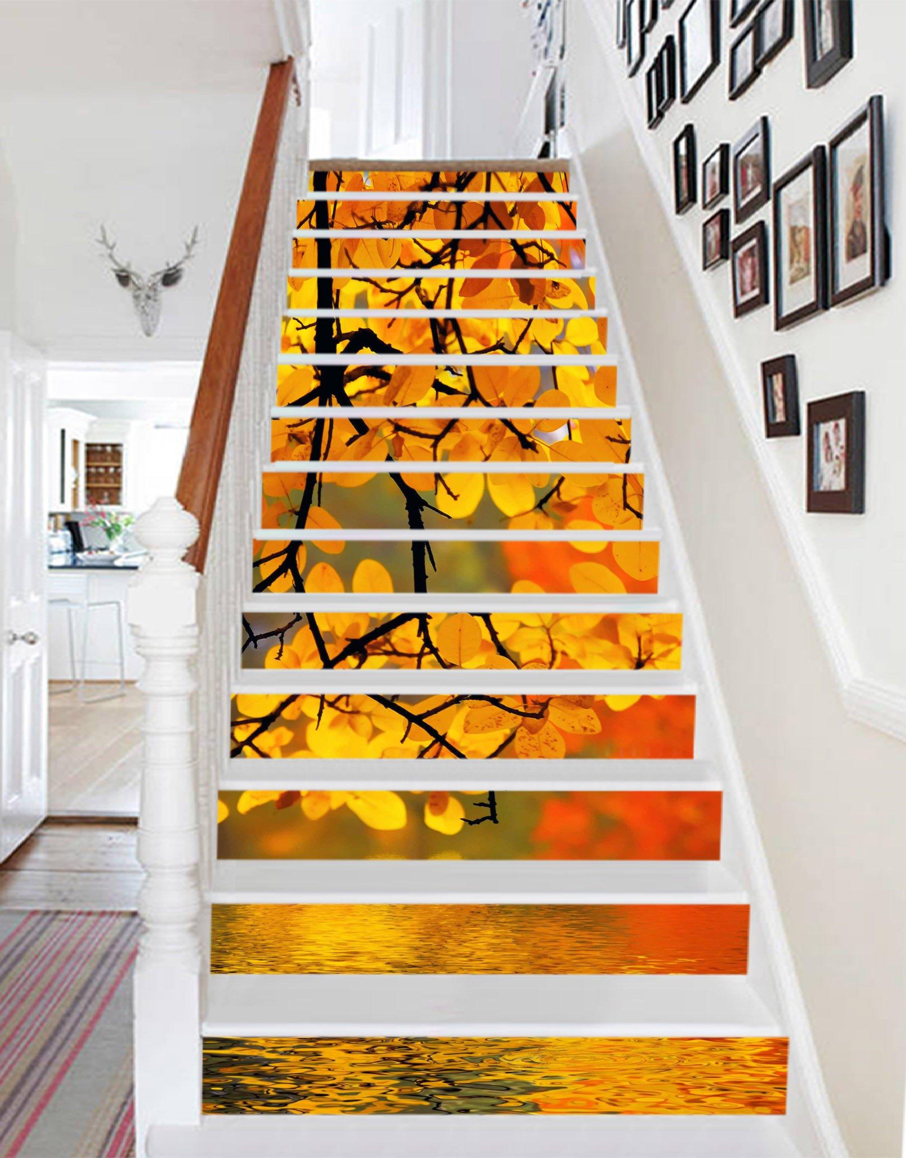 3D Hanging Branch 720 Stair Risers Wallpaper AJ Wallpaper
