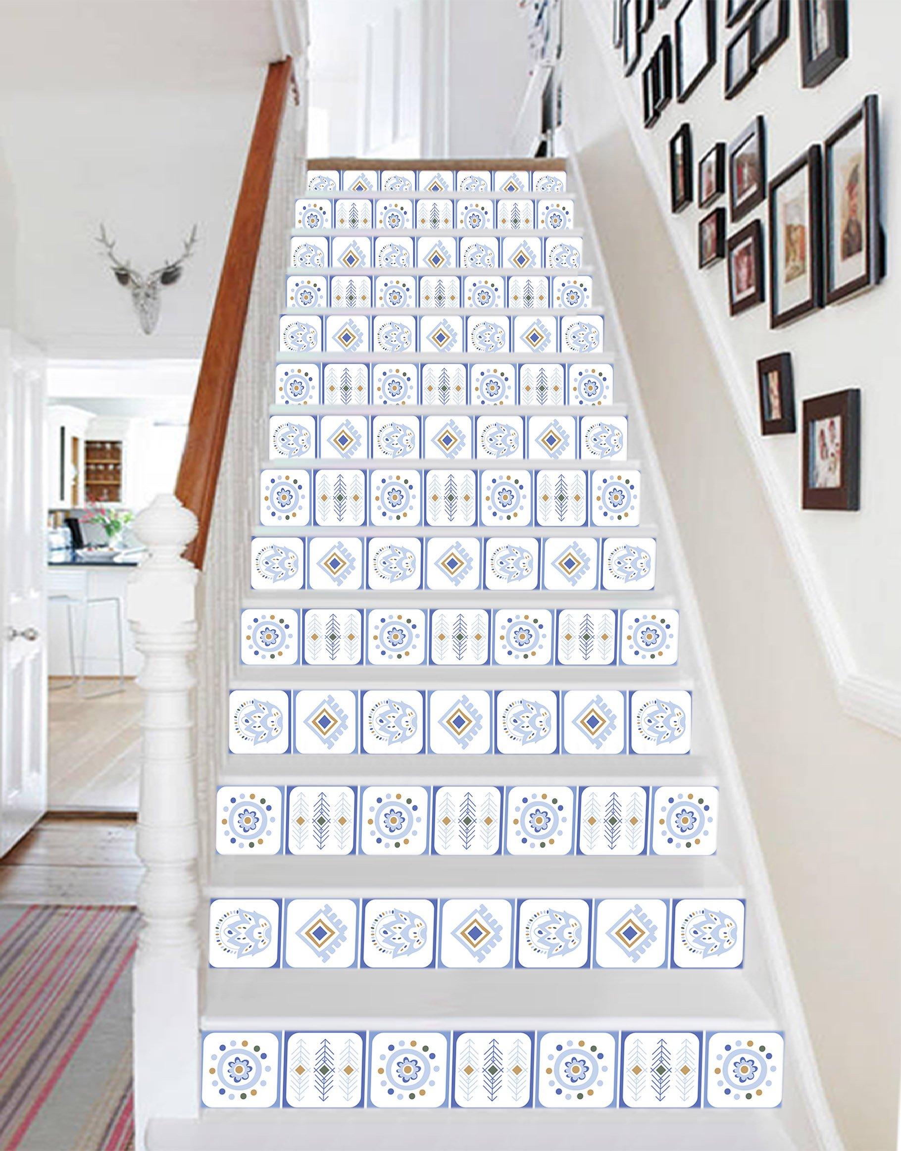 3D Fresh Patterns 156 Stair Risers Wallpaper AJ Wallpaper