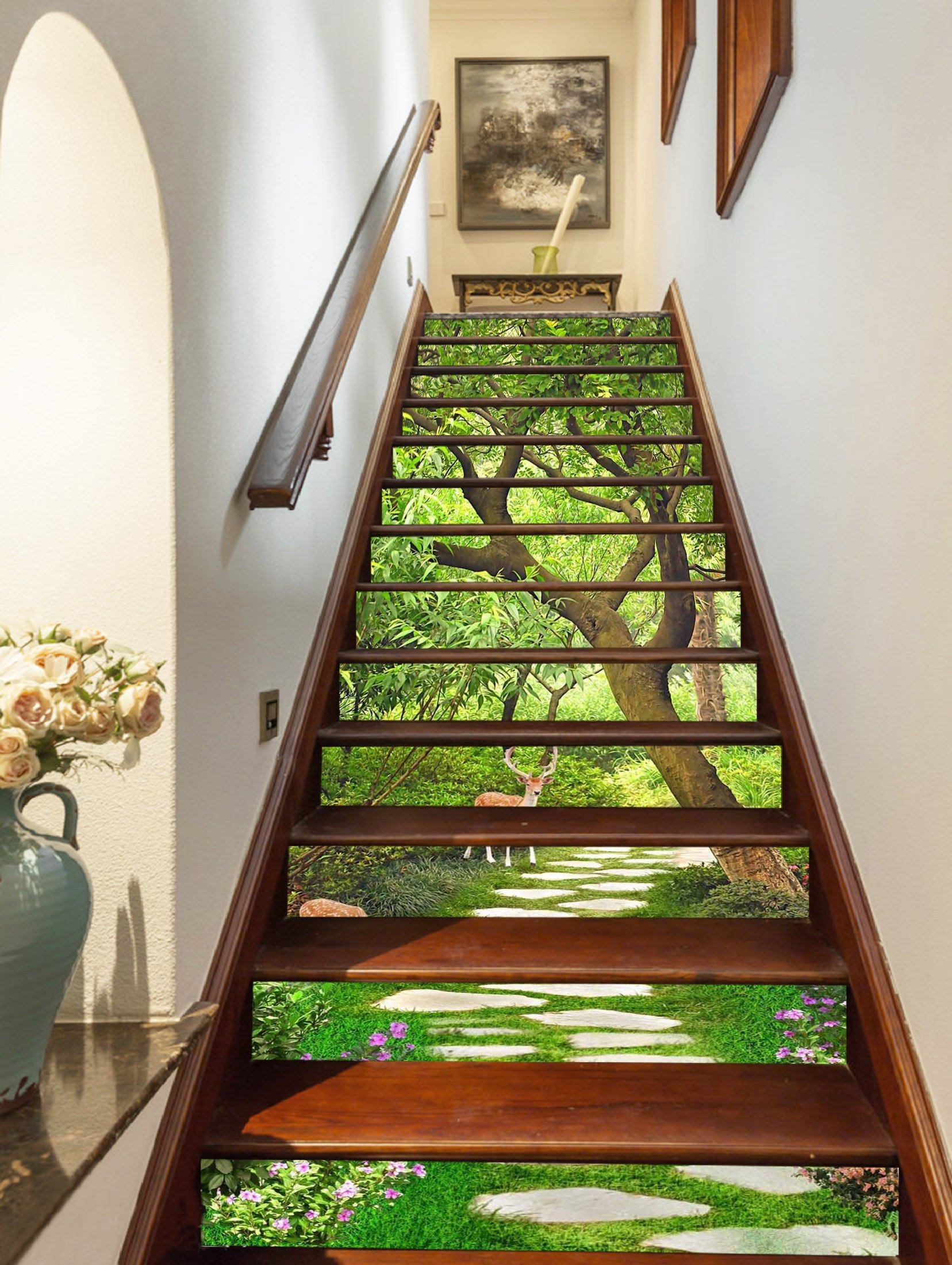 3D Park Animals 1288 Stair Risers Wallpaper AJ Wallpaper