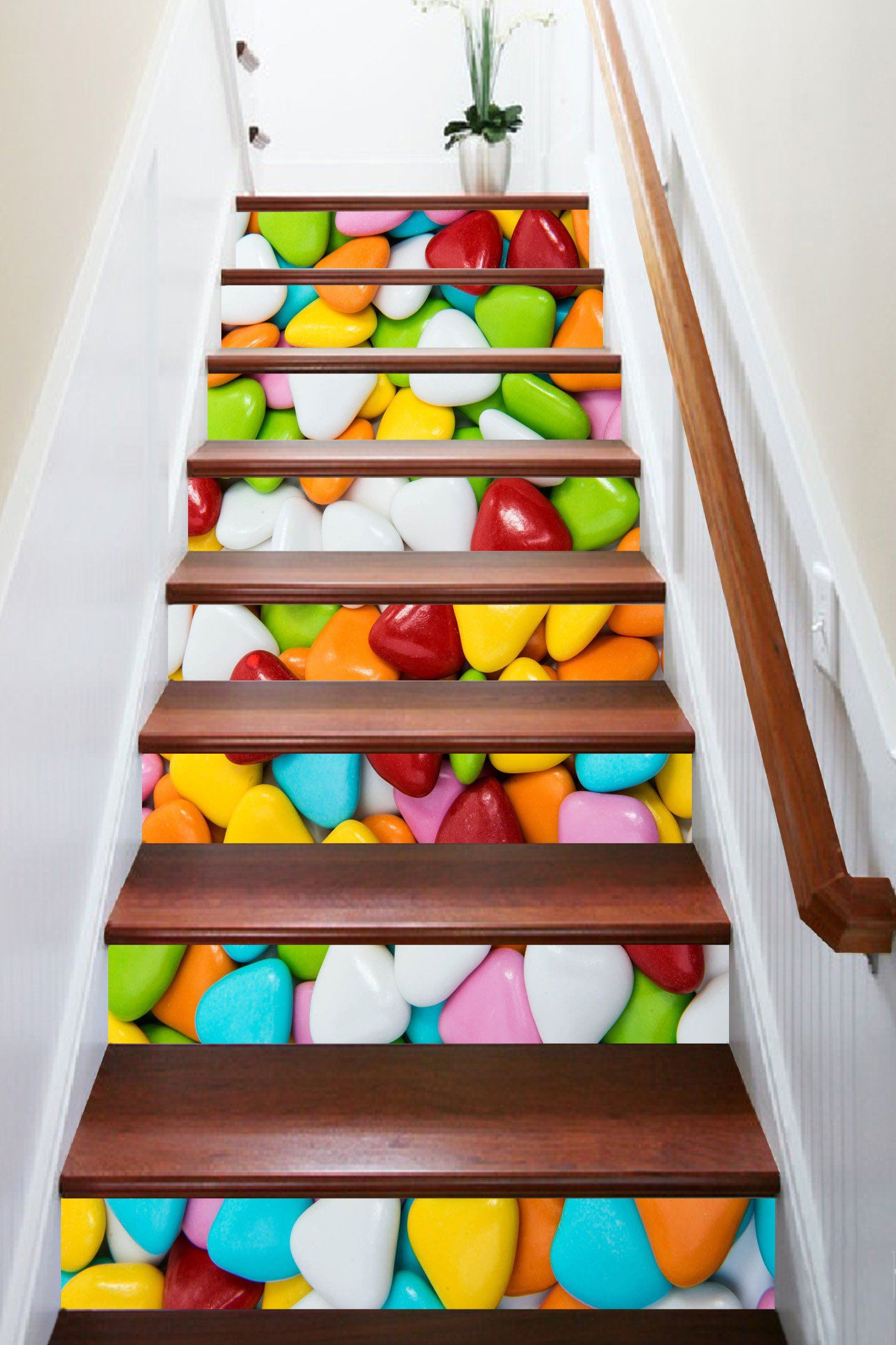 3D Sweet Candies 1449 Stair Risers Wallpaper AJ Wallpaper