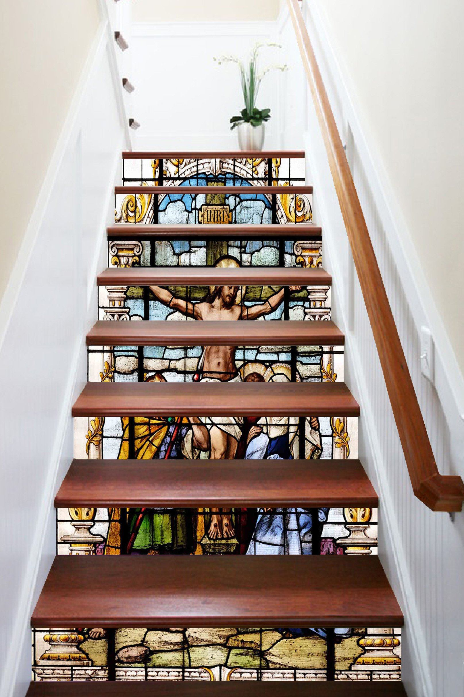 3D Compassionate Jesus 1011 Stair Risers Wallpaper AJ Wallpaper