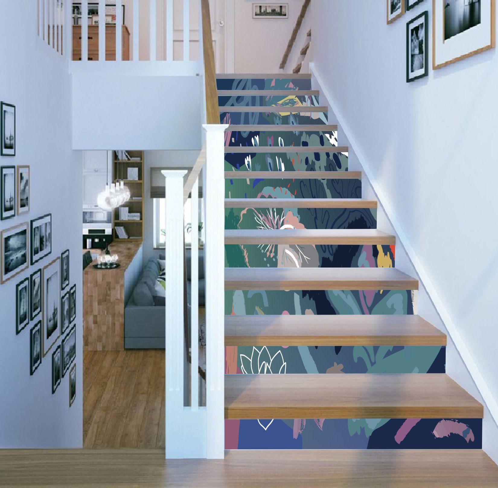 3D Scrawl 6031 Stair Risers Wallpaper AJ Wallpaper