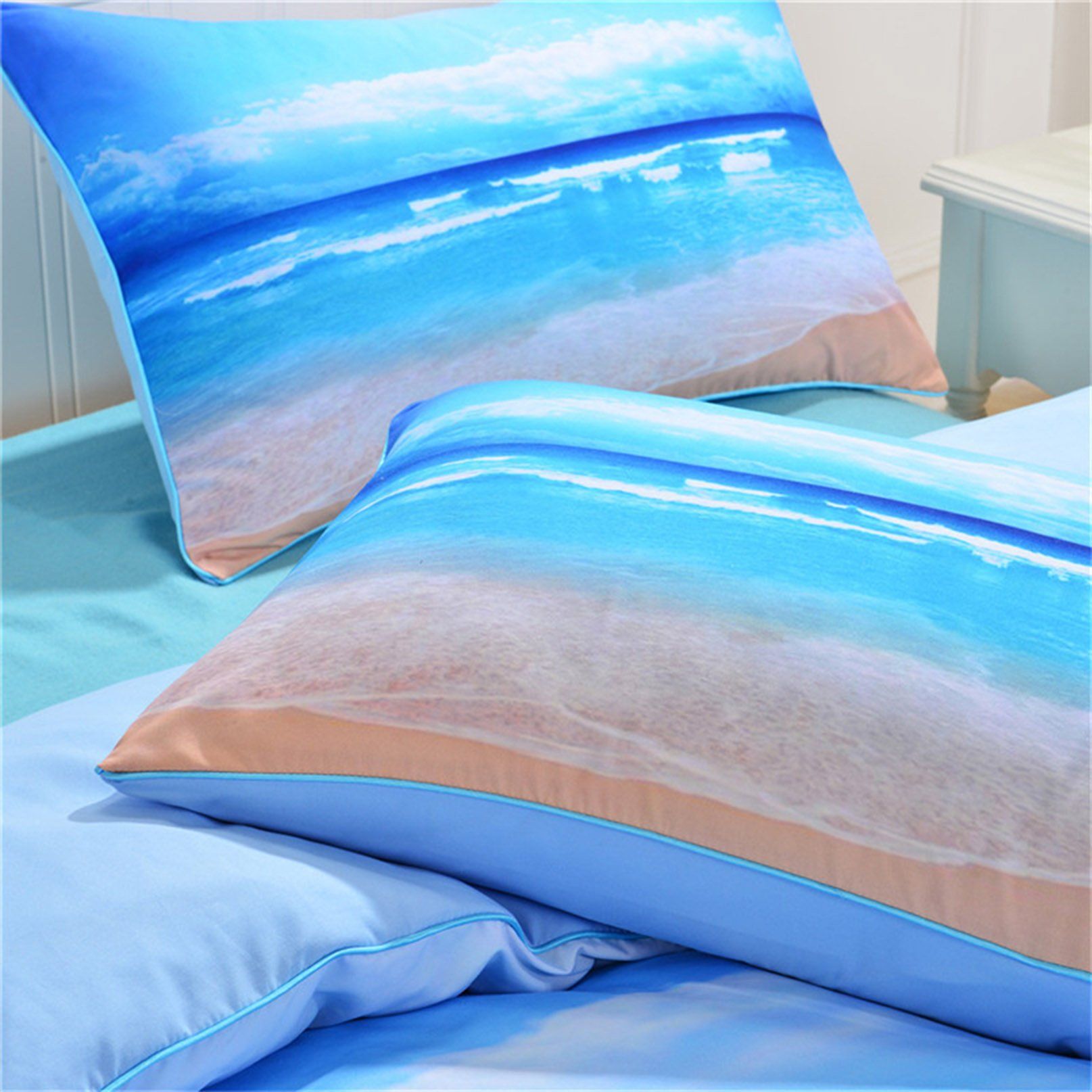 3D Beach Ocean 109 Bed Pillowcases Quilt Wallpaper AJ Wallpaper