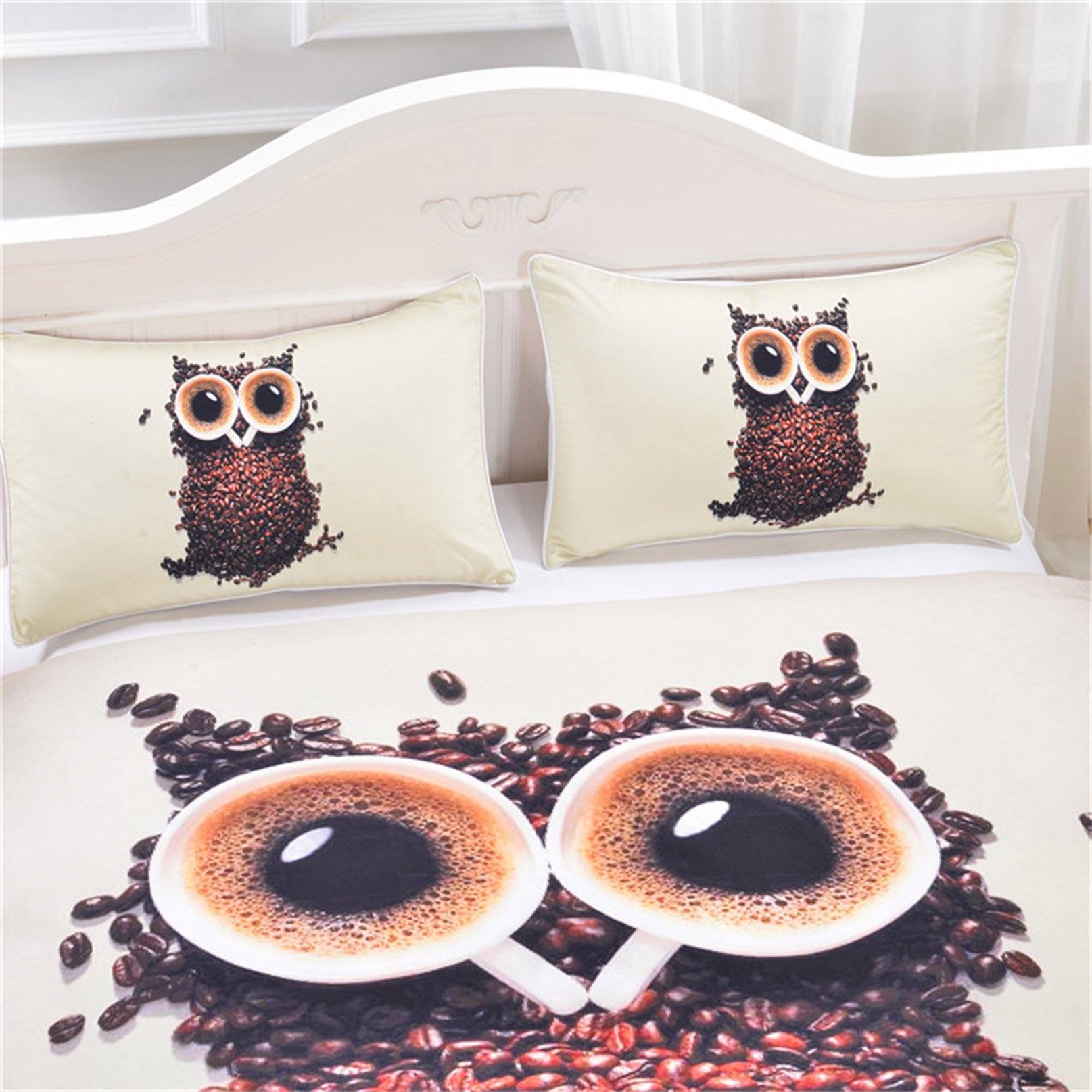 3D Seeds Owl 112 Bed Pillowcases Quilt Wallpaper AJ Wallpaper