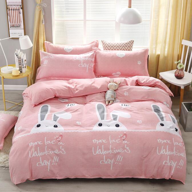 3D Bunny Ears 12055 Bed Pillowcases Quilt
