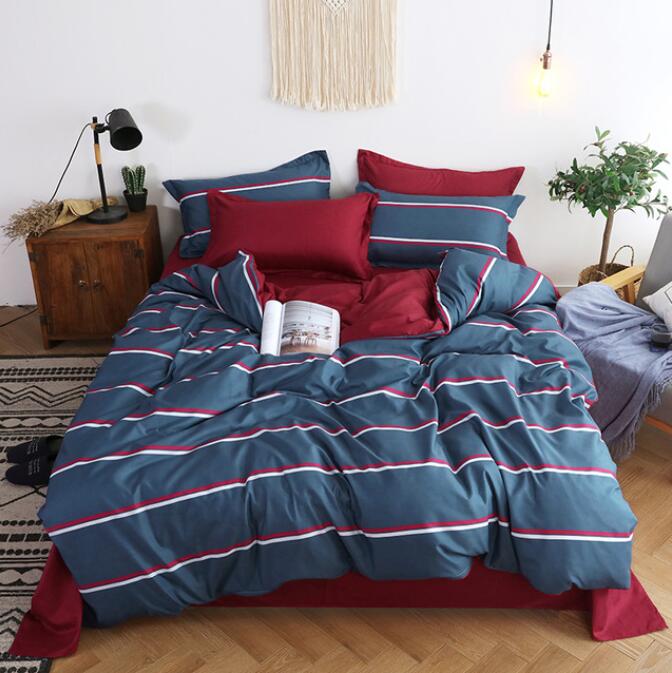 3D Blue And Red Bars 12037 Bed Pillowcases Quilt