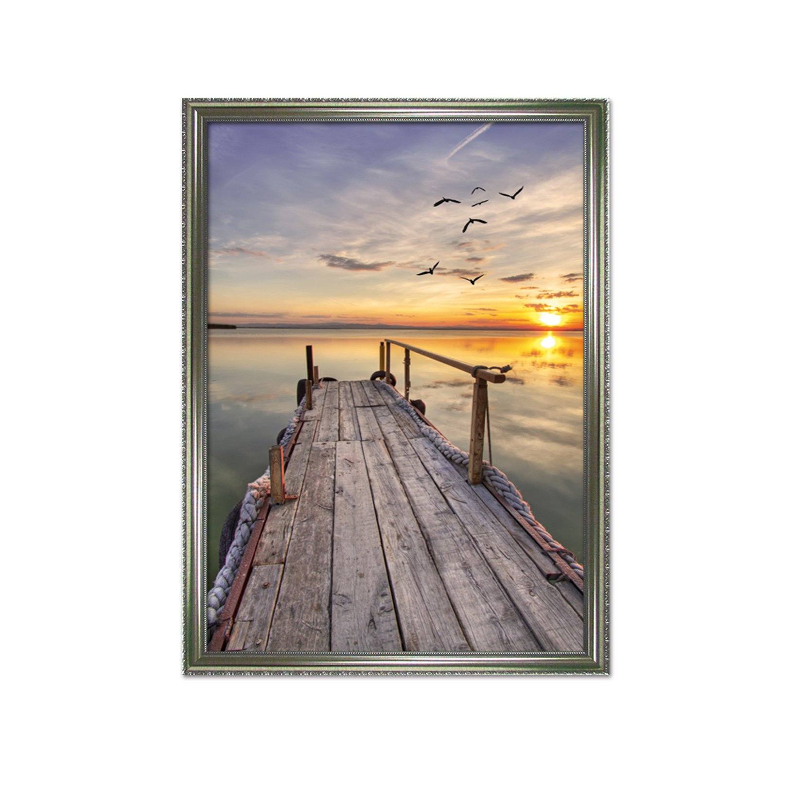 3D Evening Wood Board 144 Fake Framed Print Painting Wallpaper AJ Creativity Home
