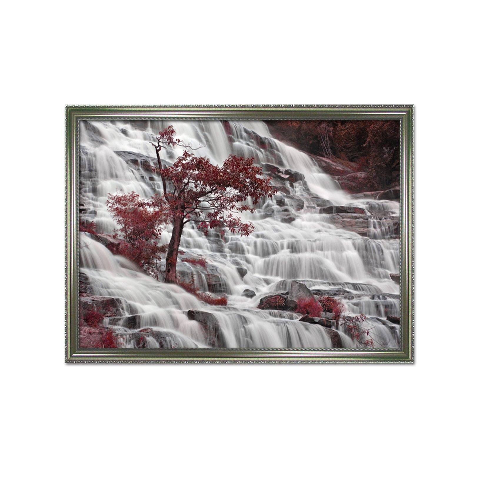 3D The Spectacular Waterfall 151 Fake Framed Print Painting Wallpaper AJ Creativity Home