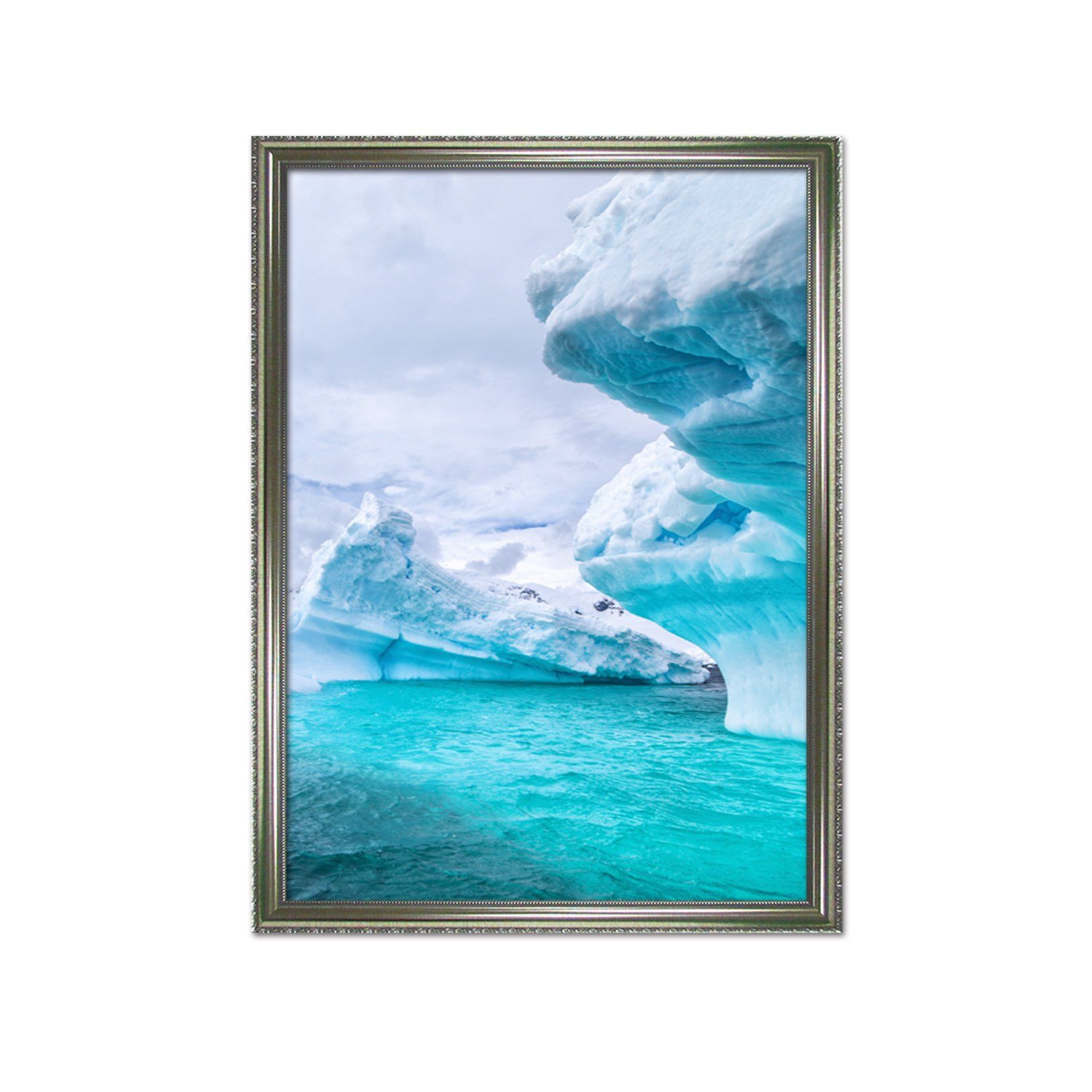 3D Ice Sea 034 Fake Framed Print Painting Wallpaper AJ Creativity Home
