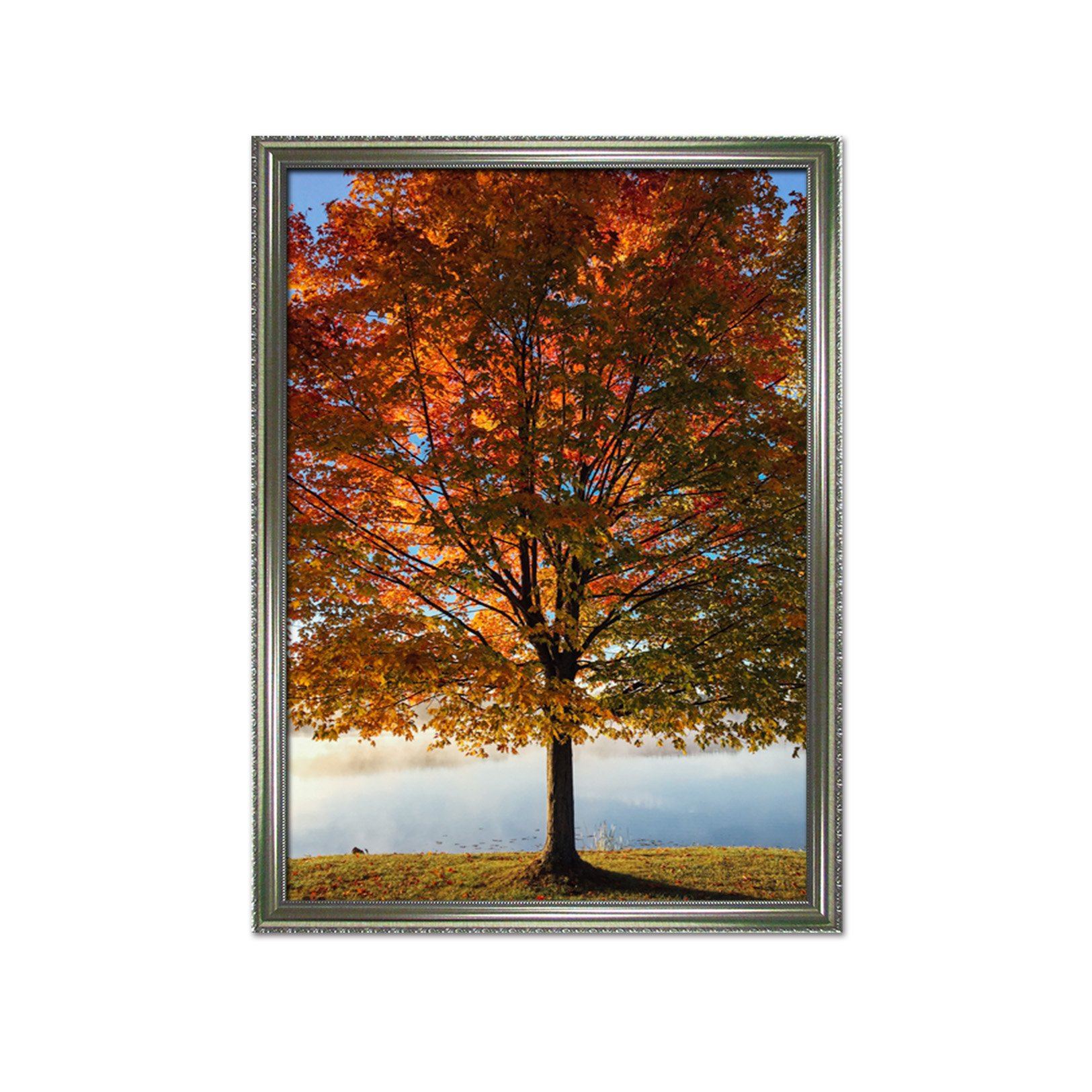 3D Maple Leaves 091 Fake Framed Print Painting Wallpaper AJ Creativity Home