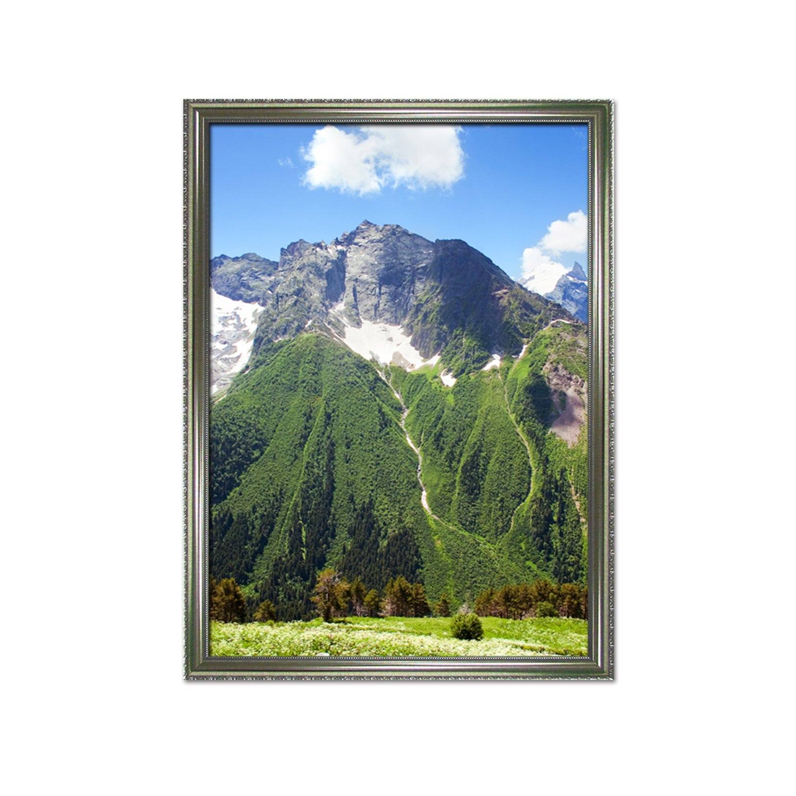 3D Green Mountain Peak 141 Fake Framed Print Painting Wallpaper AJ Creativity Home