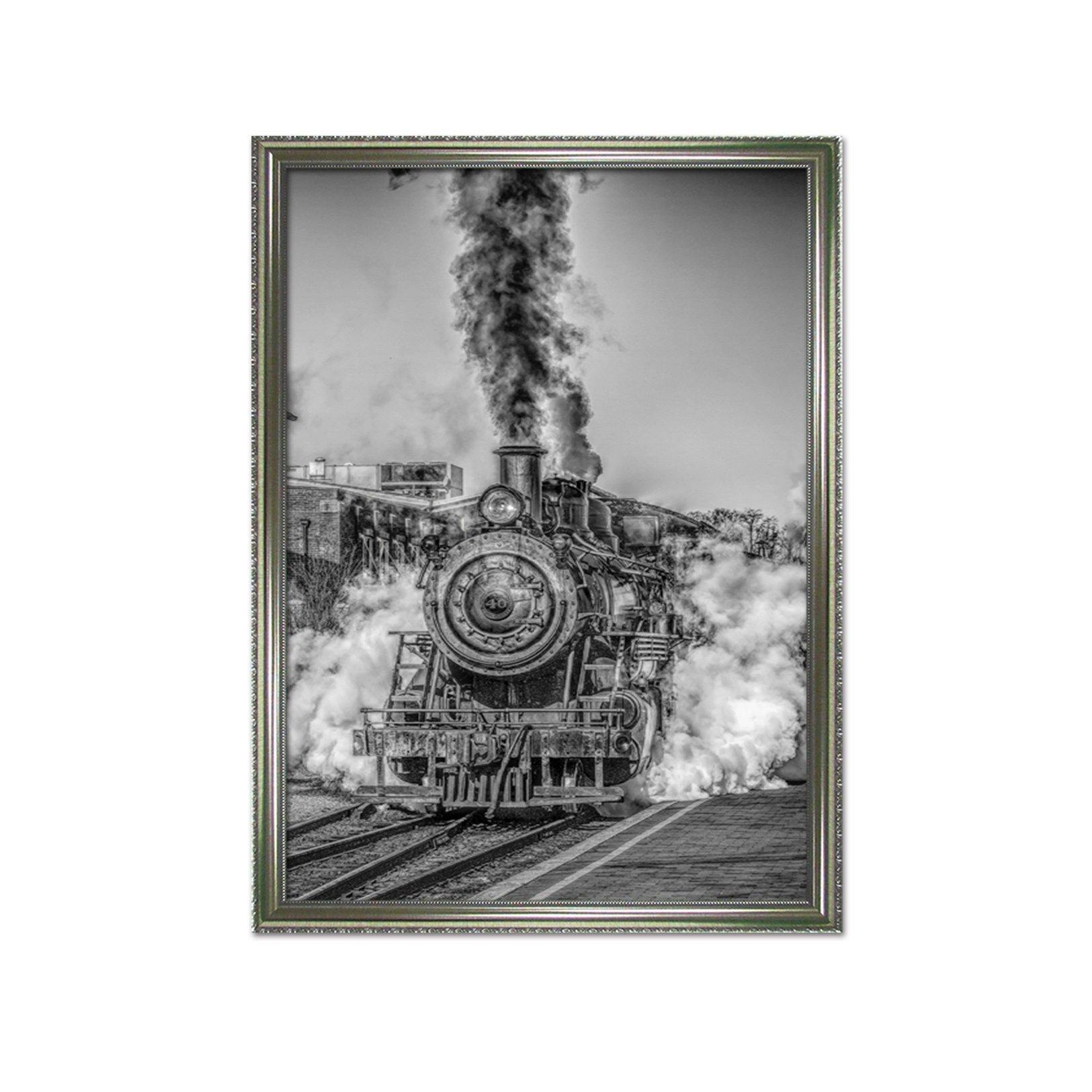 3D Open Train 070 Fake Framed Print Painting Wallpaper AJ Creativity Home