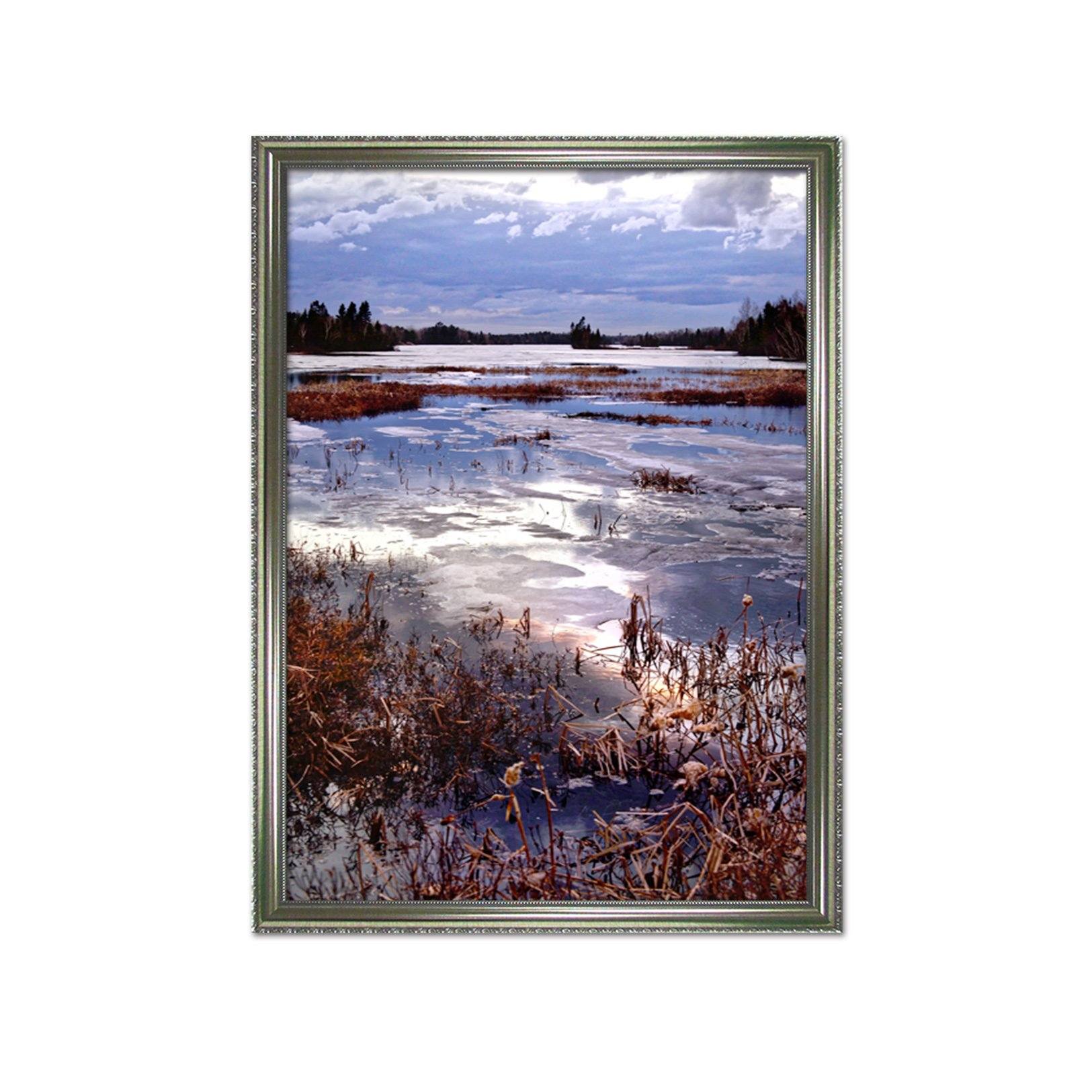 3D Sunny Lake 102 Fake Framed Print Painting Wallpaper AJ Creativity Home