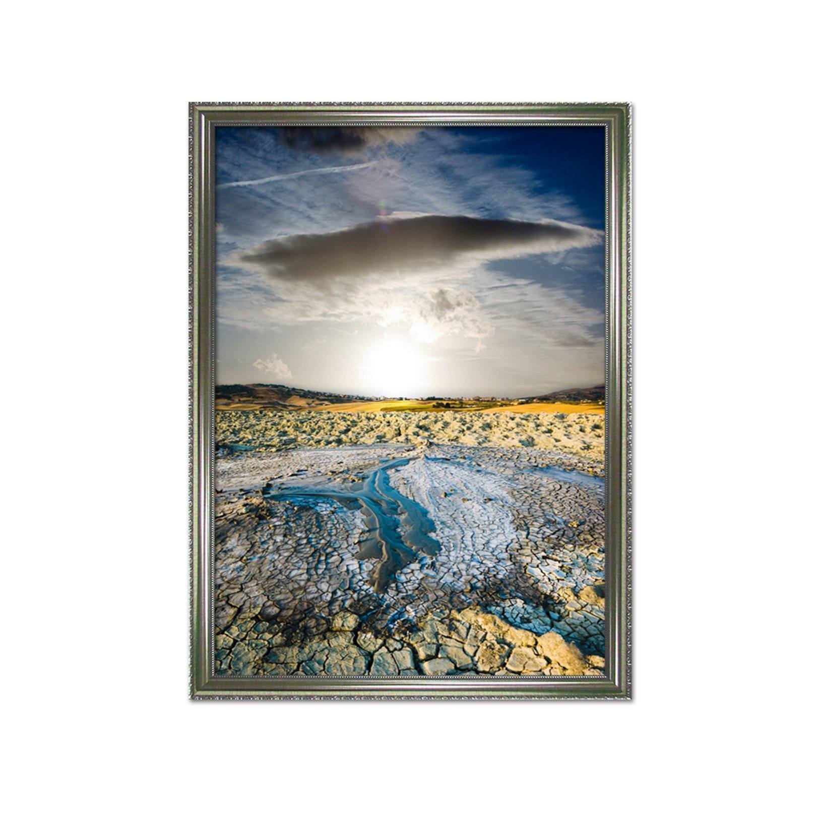 3D Sunny Land 017 Fake Framed Print Painting Wallpaper AJ Creativity Home