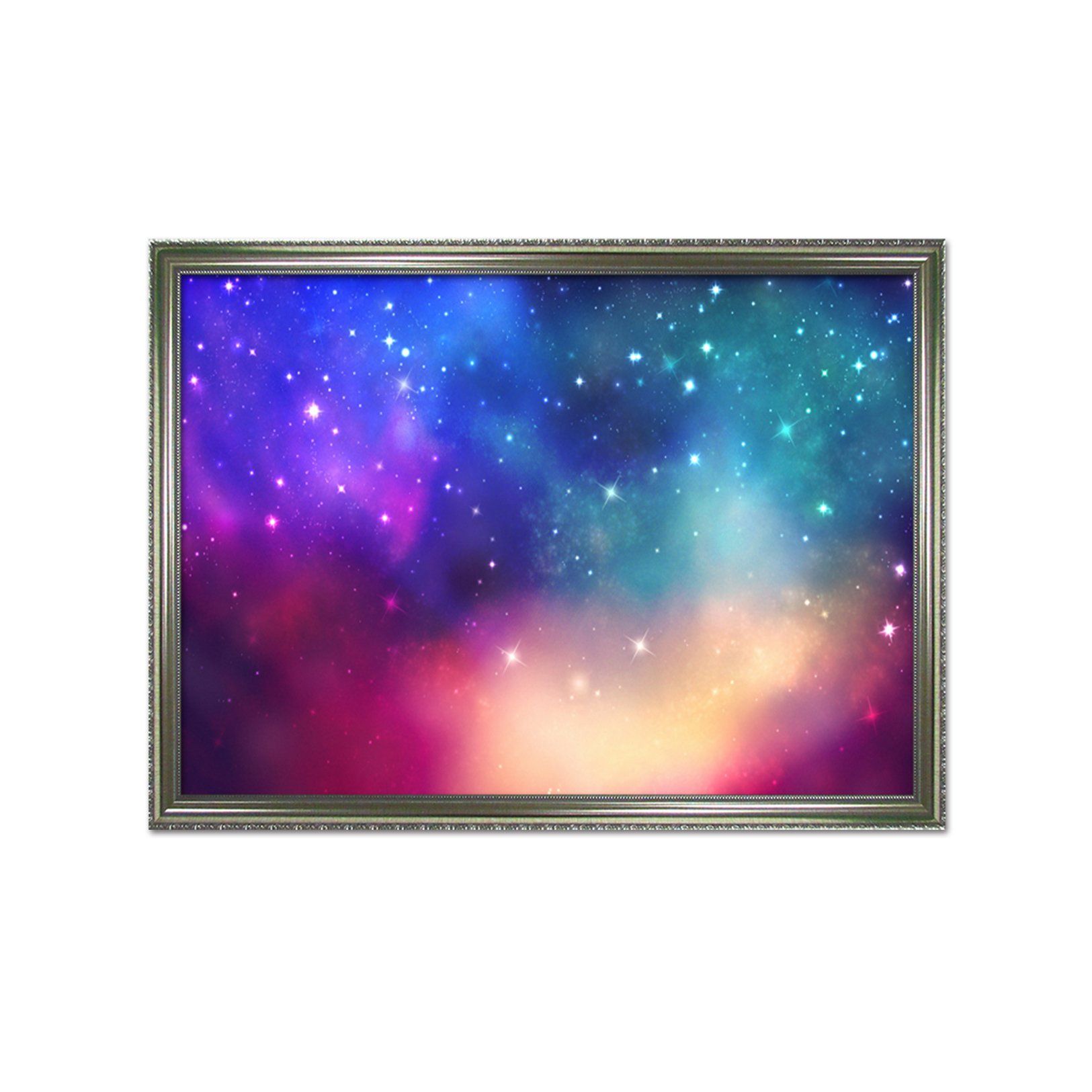 3D Color Cloud 190 Fake Framed Print Painting Wallpaper AJ Creativity Home