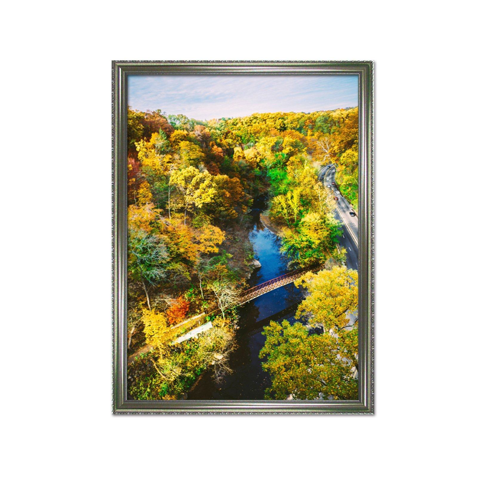 3D Maple Highway 087 Fake Framed Print Painting Wallpaper AJ Creativity Home