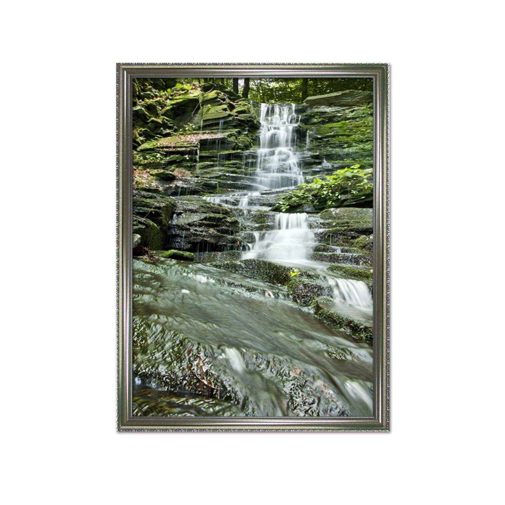 3D Moss Stone 098 Fake Framed Print Painting Wallpaper AJ Creativity Home