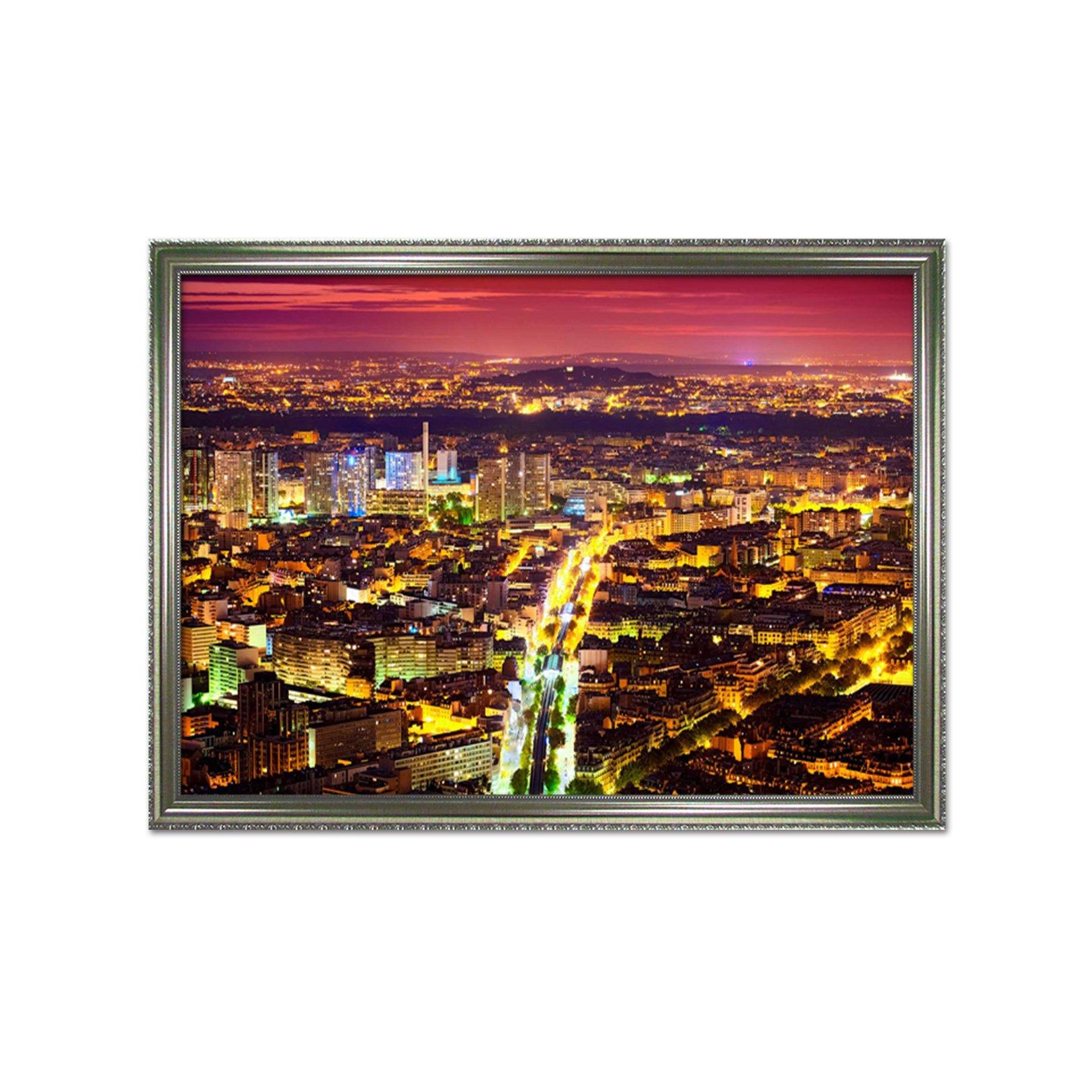 3D Night City 182 Fake Framed Print Painting Wallpaper AJ Creativity Home