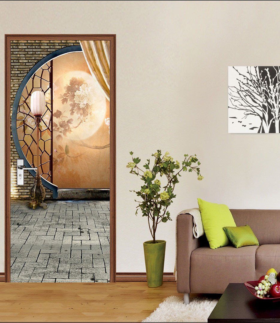 3D classical screen painting door mural Wallpaper AJ Wallpaper