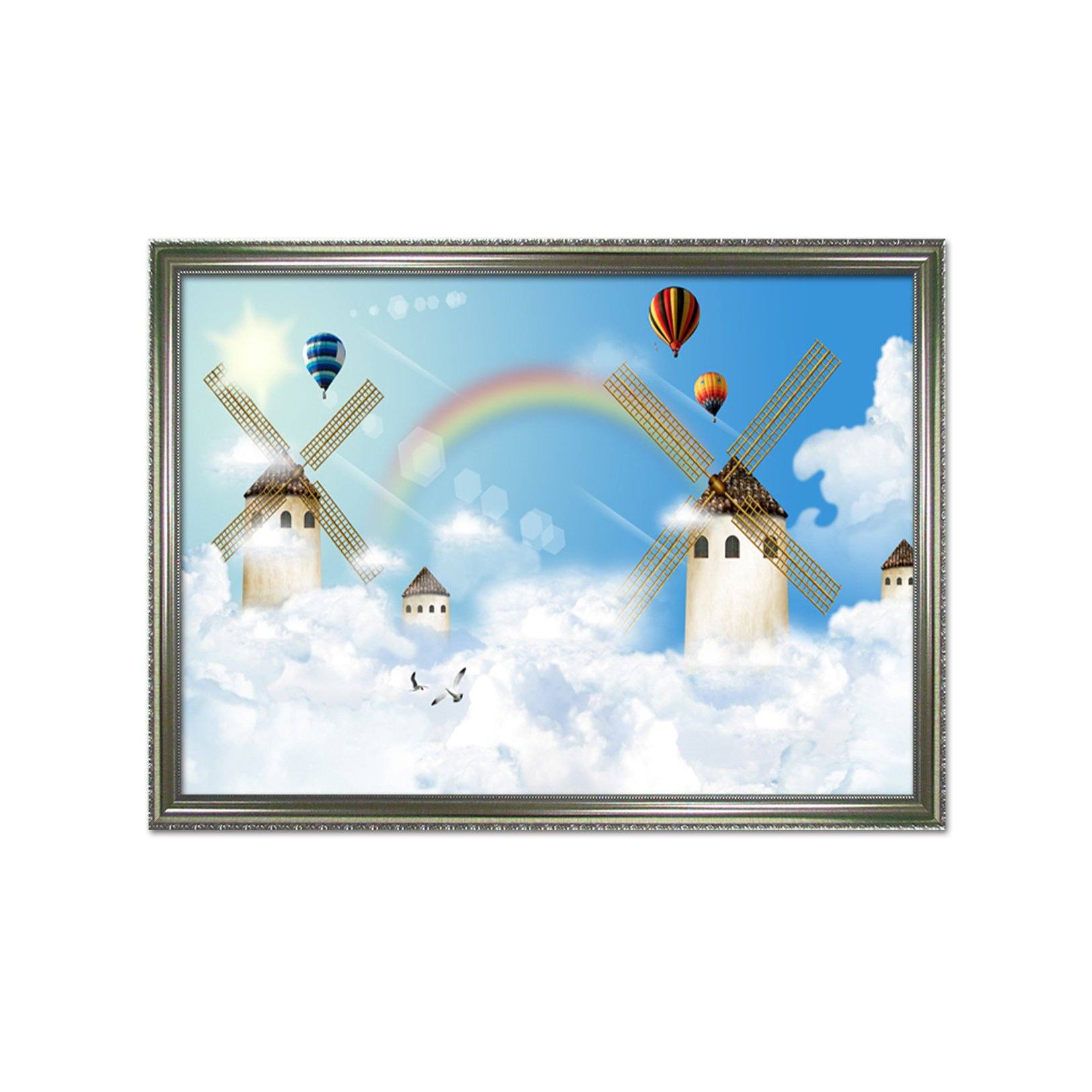3D Beautiful Rainbow 188 Fake Framed Print Painting Wallpaper AJ Creativity Home