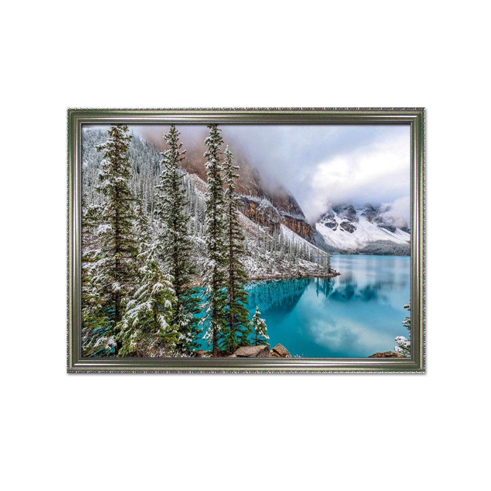 3D Snow Mountain 050 Fake Framed Print Painting Wallpaper AJ Creativity Home