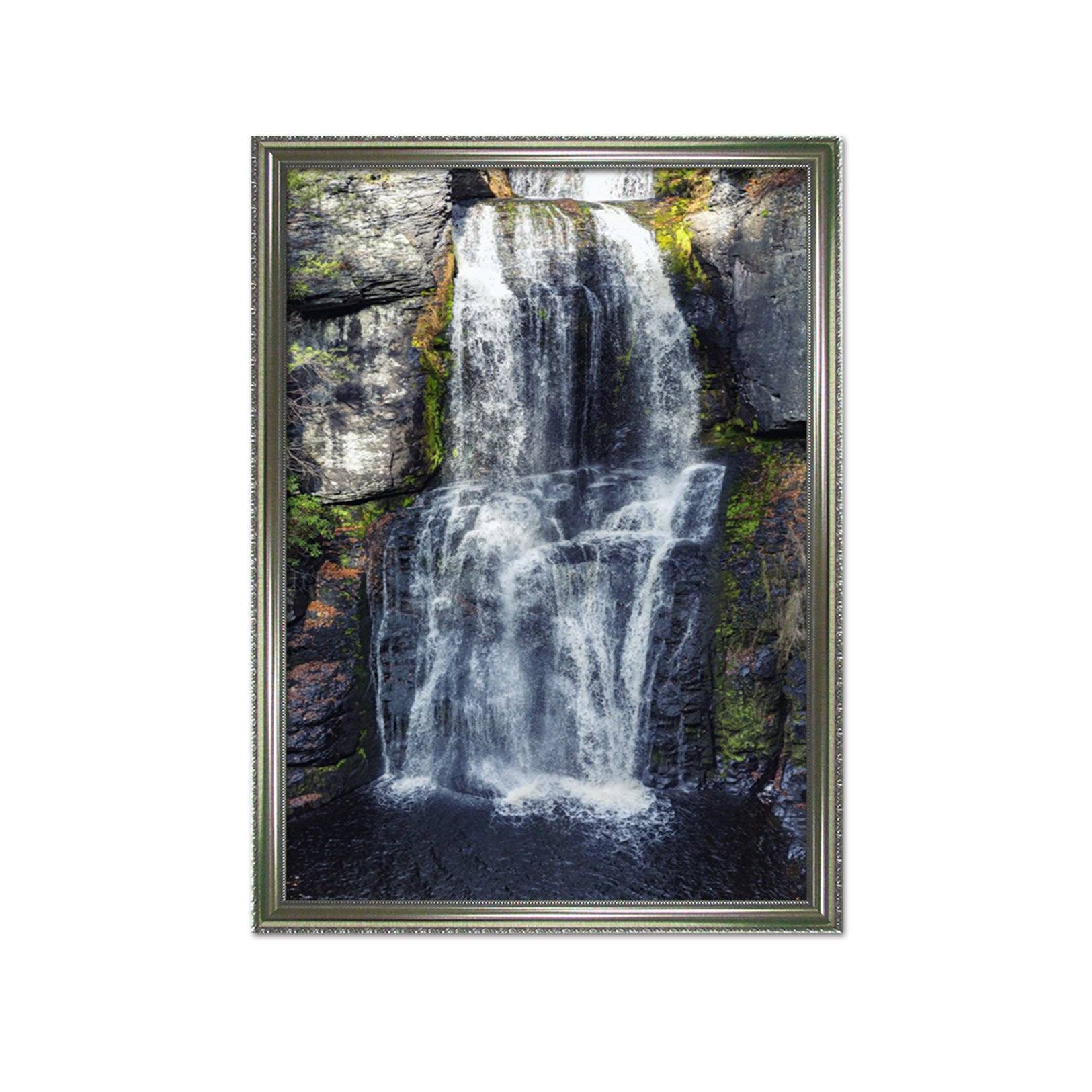 3D Cliff River 100 Fake Framed Print Painting Wallpaper AJ Creativity Home