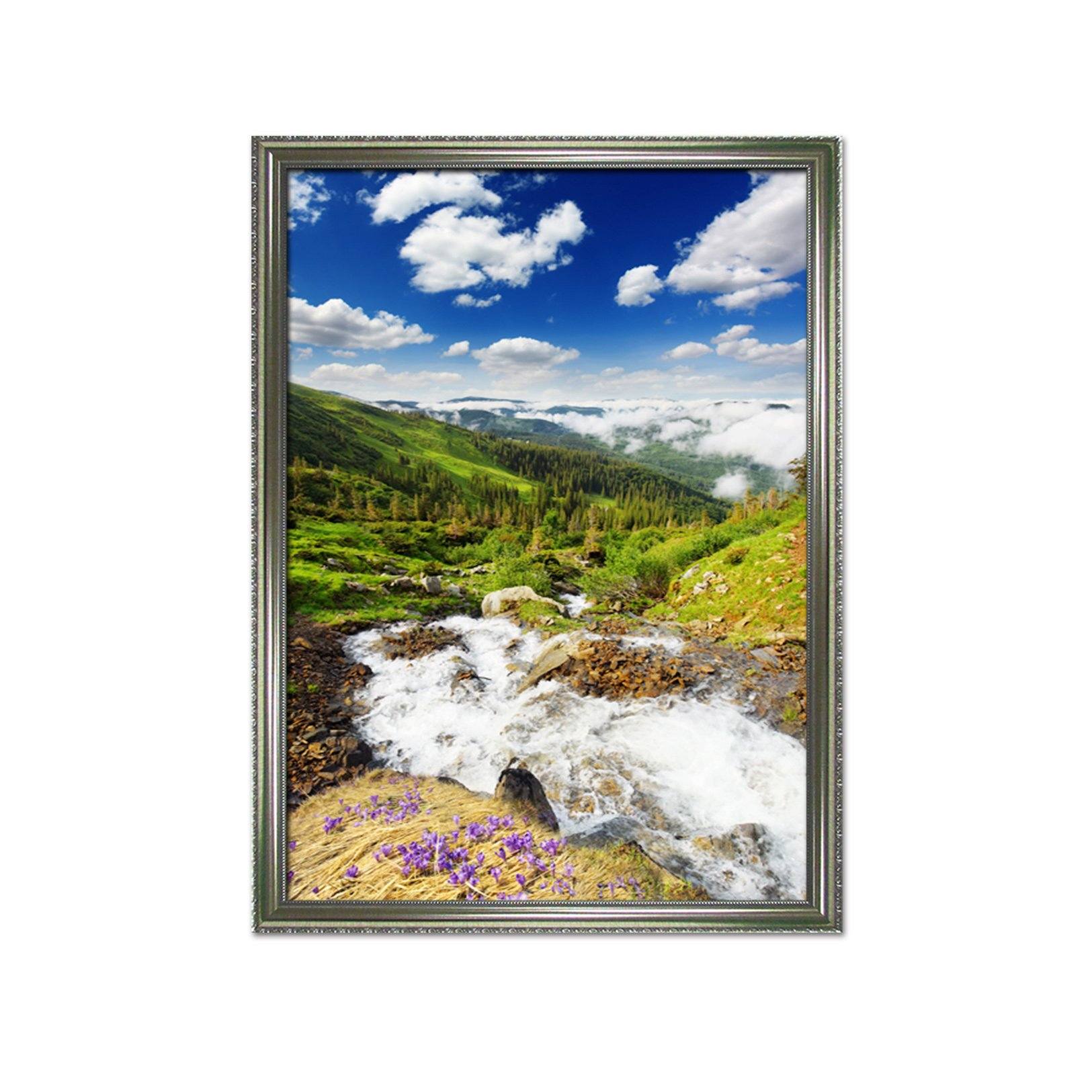 3D Forest Field 116 Fake Framed Print Painting Wallpaper AJ Creativity Home