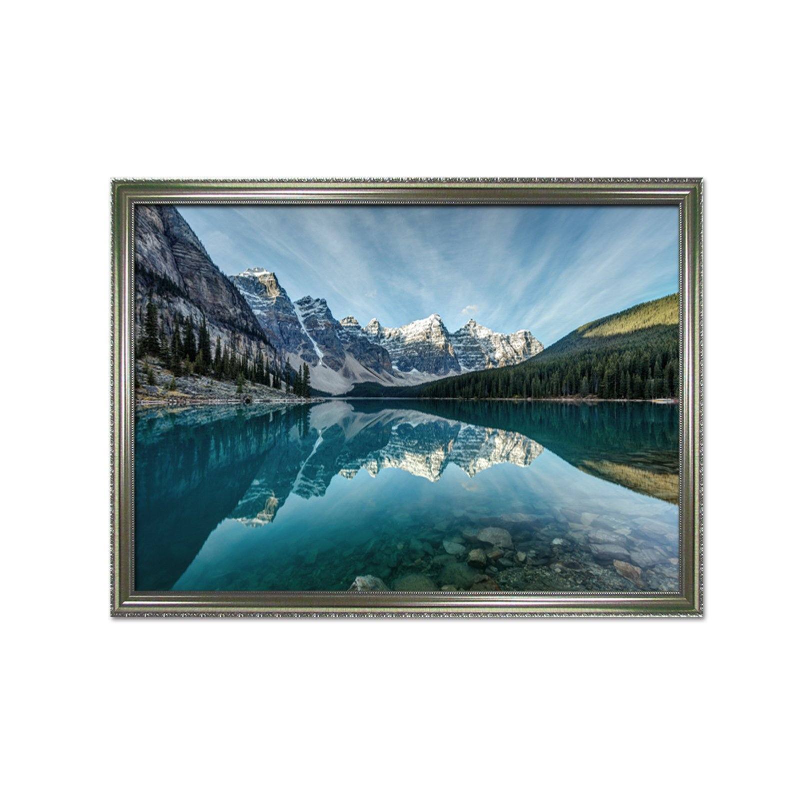 3D Mountain Peak 178 Fake Framed Print Painting Wallpaper AJ Creativity Home