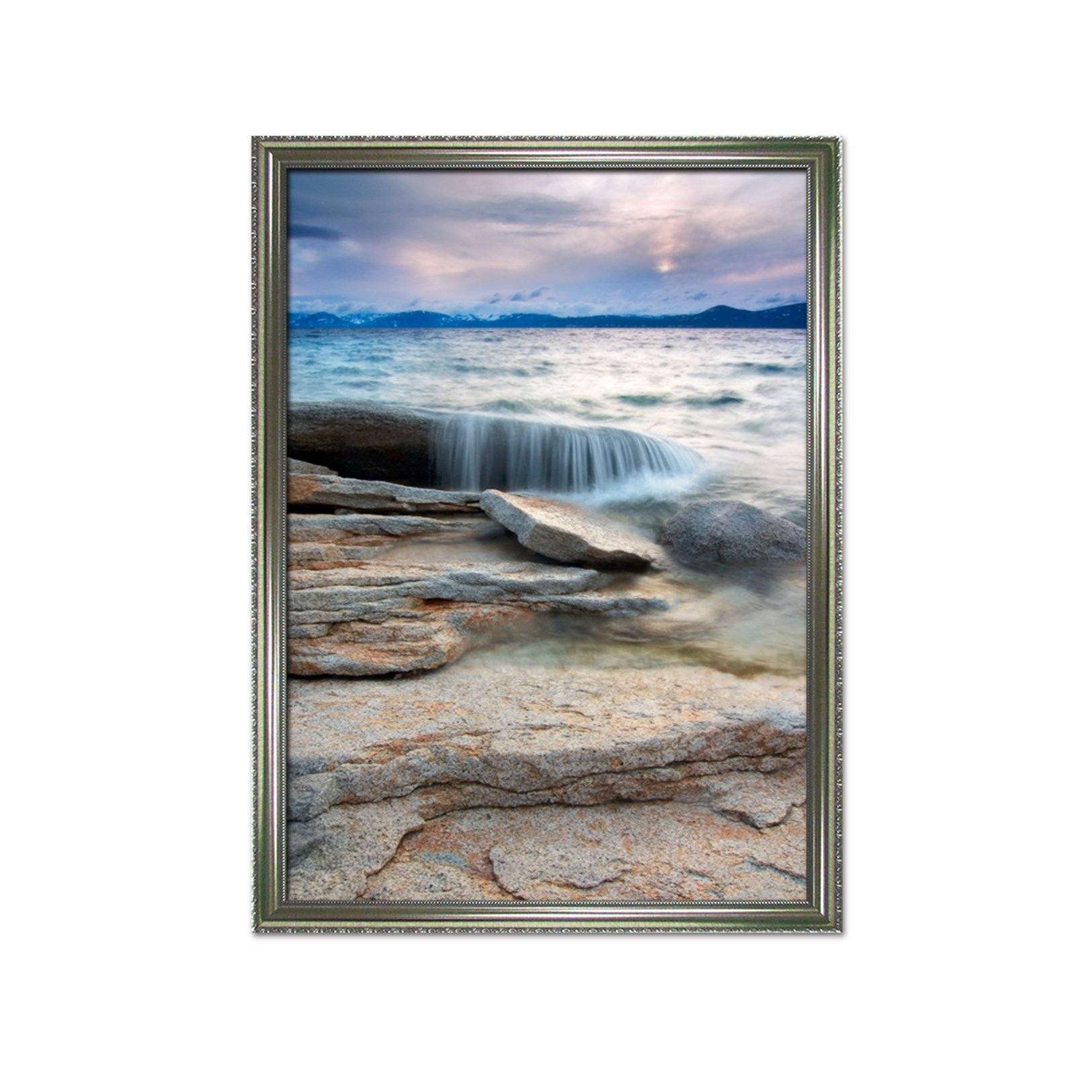 3D Coast Stone 086 Fake Framed Print Painting Wallpaper AJ Creativity Home