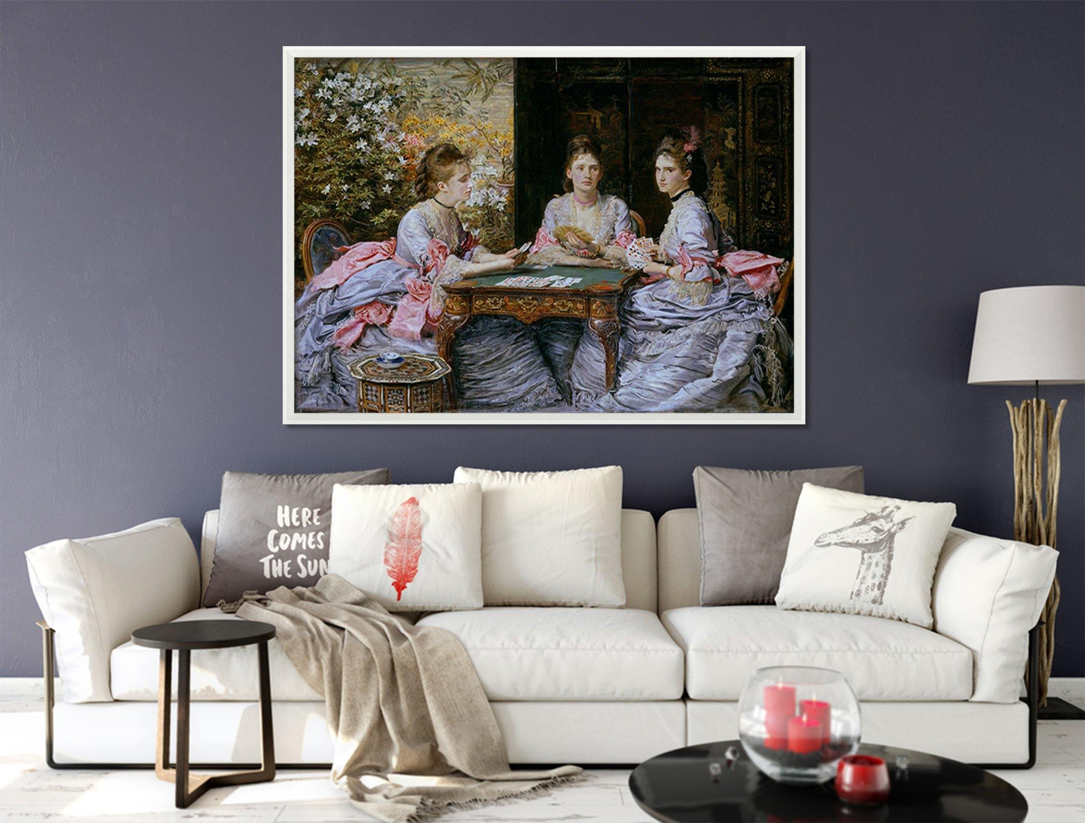 3D Afternoon Tea 123 Fake Framed Print Painting Wallpaper AJ Creativity Home