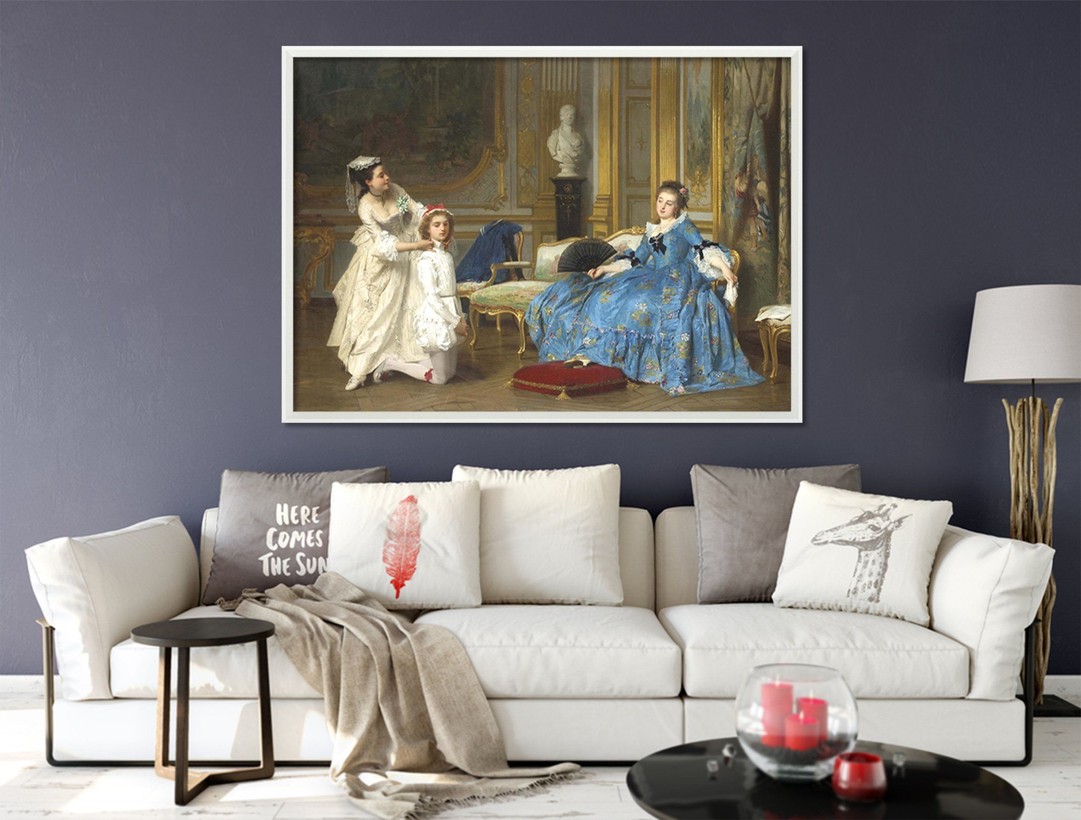3D Rest Massage 126 Fake Framed Print Painting Wallpaper AJ Creativity Home