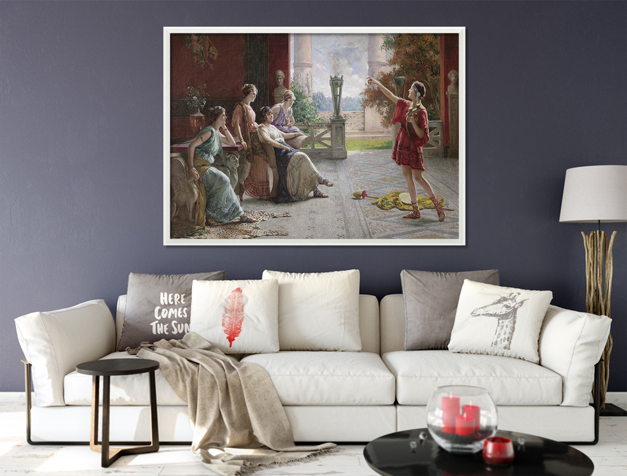 3D Watch The Show 125 Fake Framed Print Painting Wallpaper AJ Creativity Home