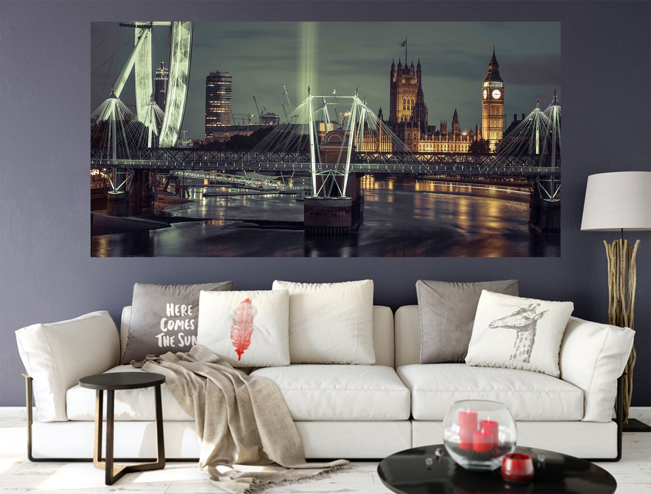 3D City Lights 035 Assaf Frank Wall Sticker Wallpaper AJ Wallpaper 2