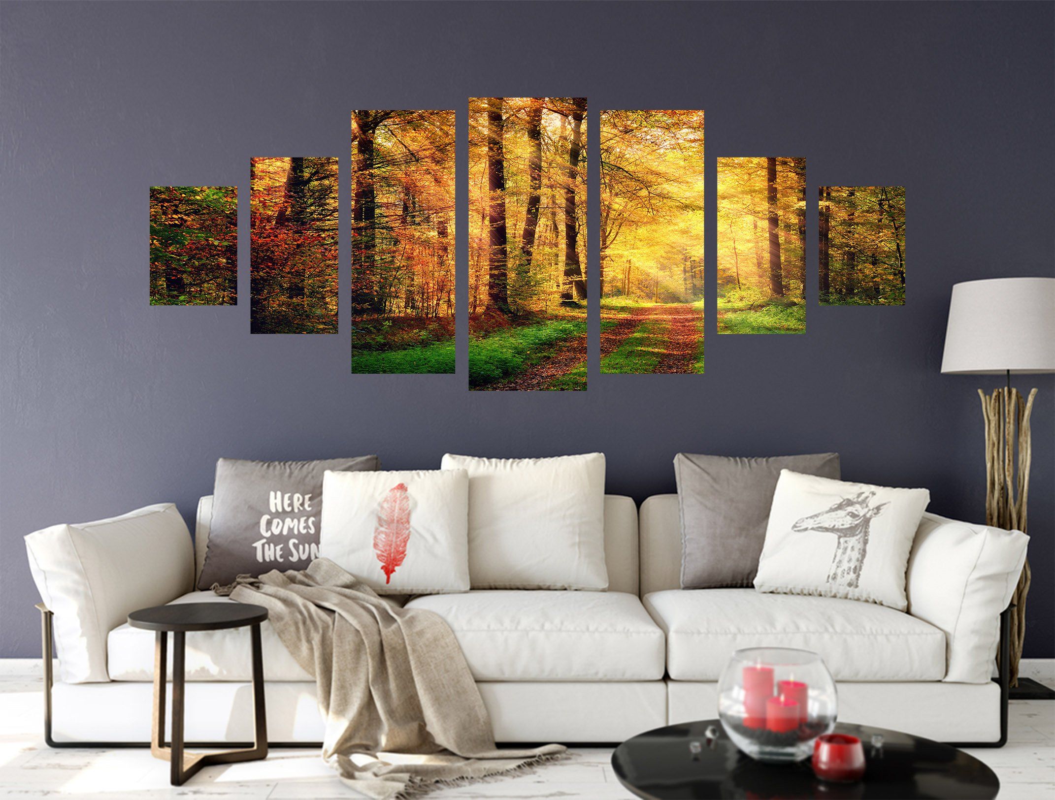 3D Evening Woods 167 Unframed Print Wallpaper Wallpaper AJ Wallpaper