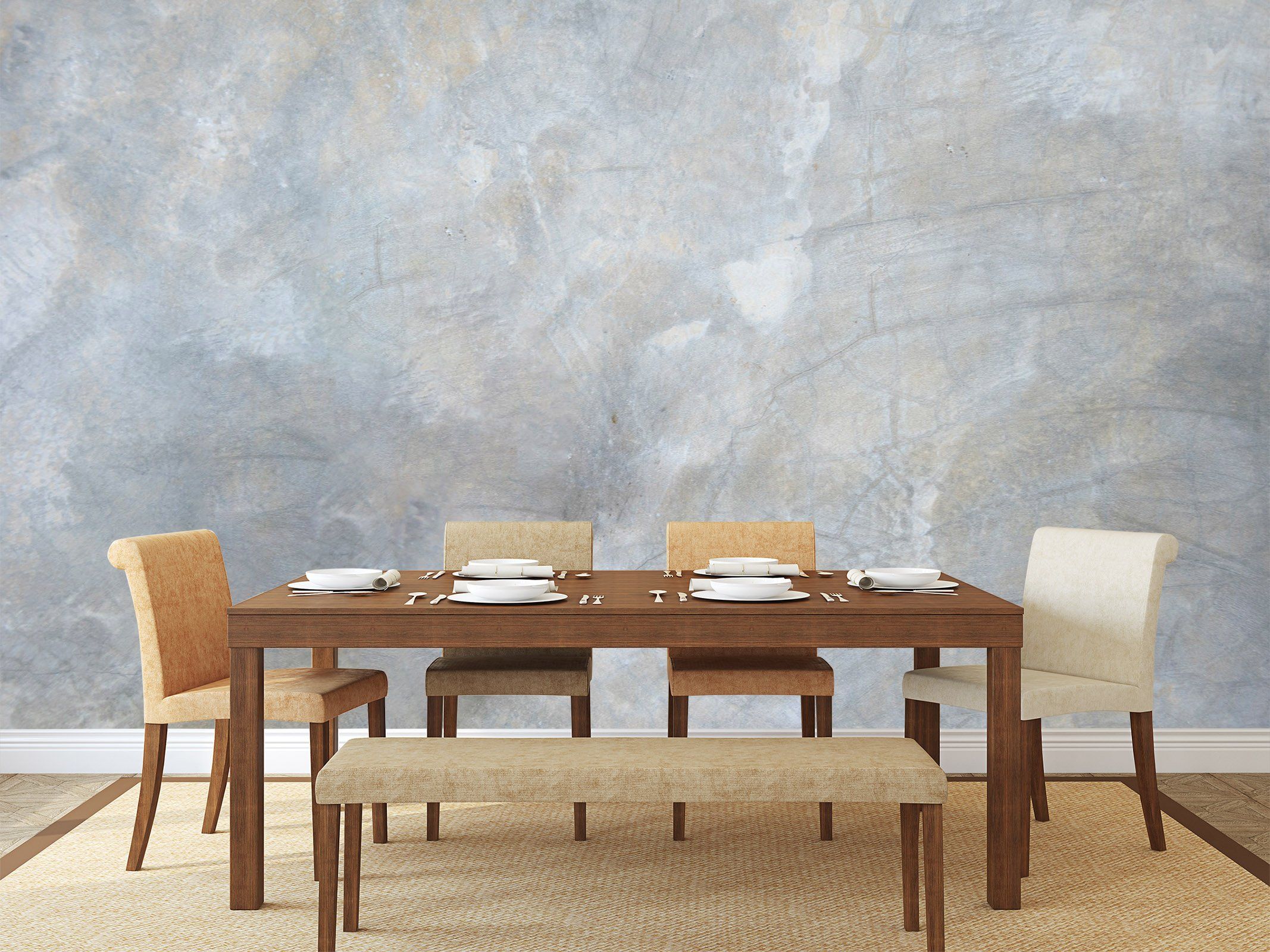 3D Blue Texture Slate 67 Wall Murals Wallpaper AJ Wallpaper 2
