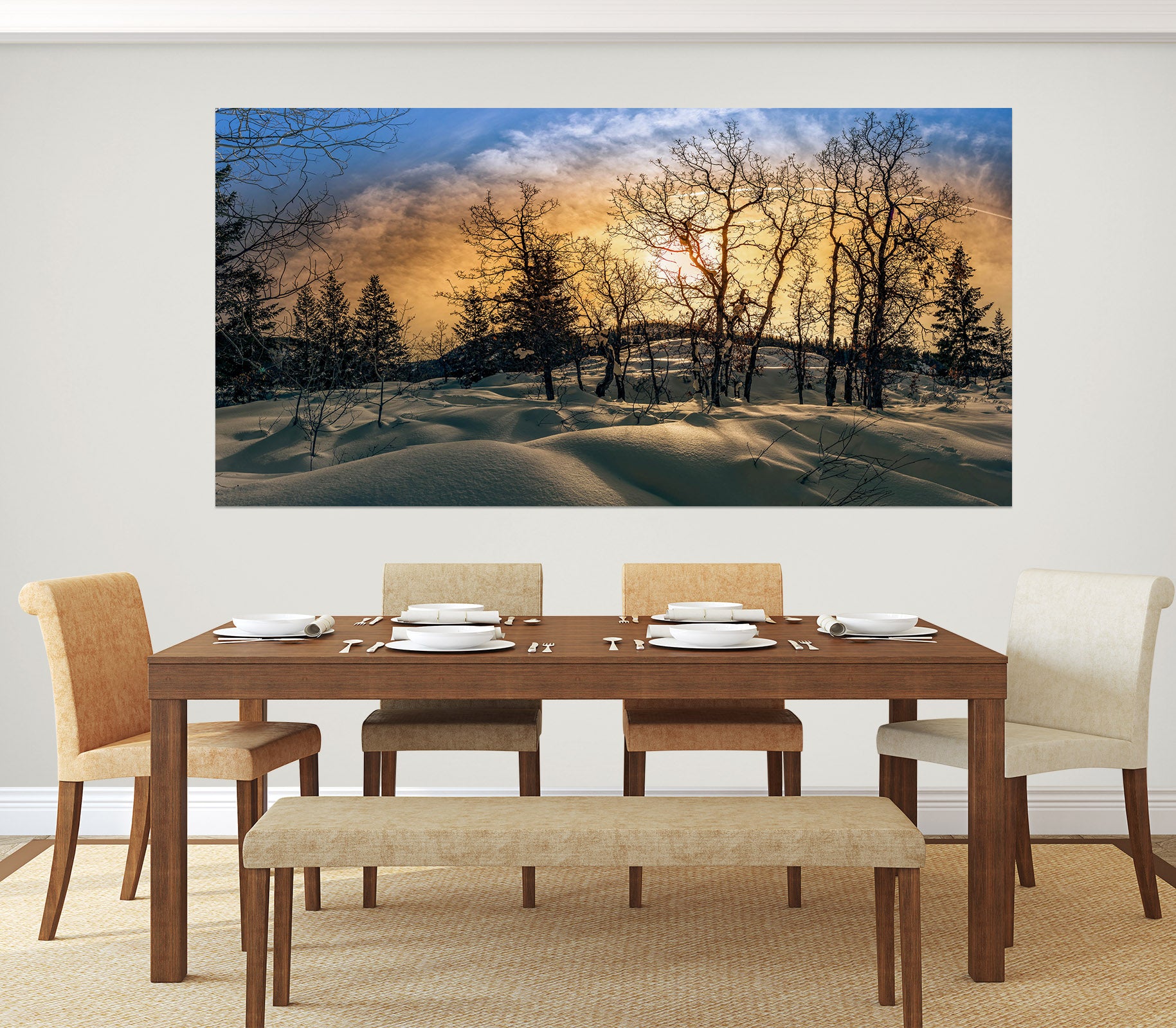 3D Snow Trees 4050 Beth Sheridan Wall Sticker