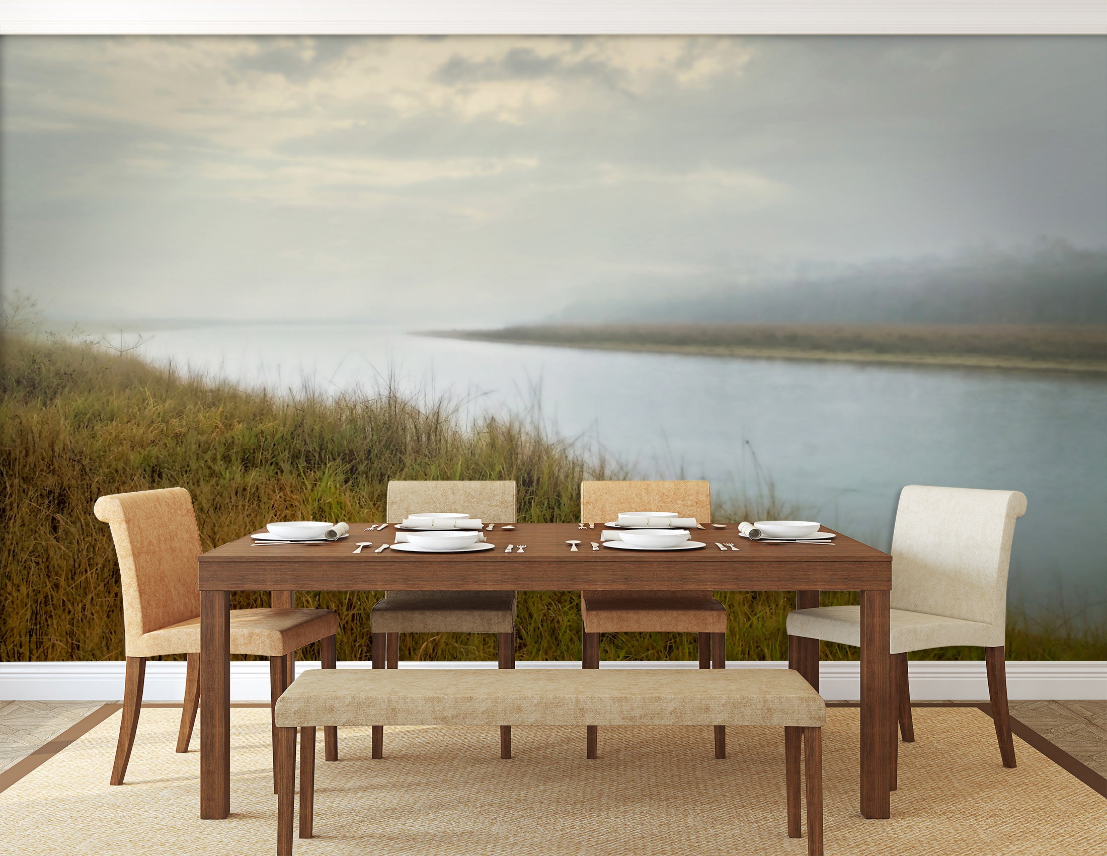 3D River Grass 5231 Beth Sheridan Wall Mural Wall Murals