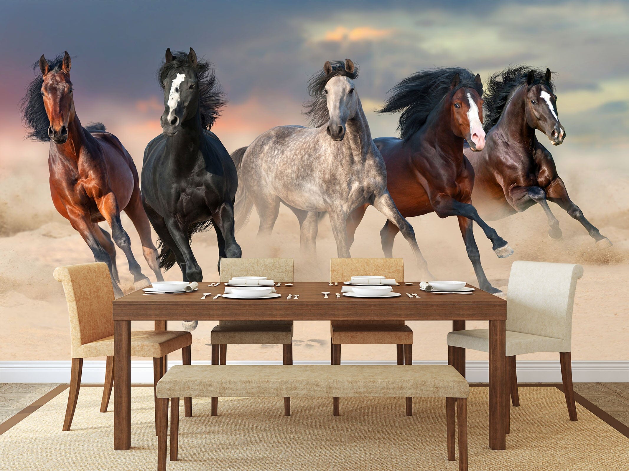 3D Dust Horse 449 Wall Murals Wallpaper AJ Wallpaper 2