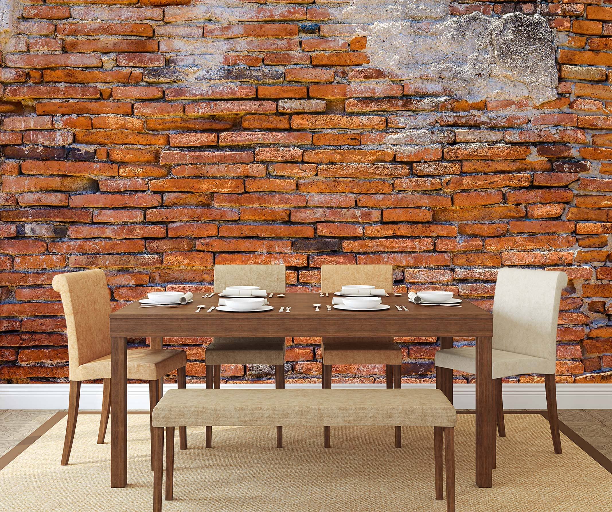 3D Red Brick Wall 63 Wall Murals Wallpaper AJ Wallpaper 2