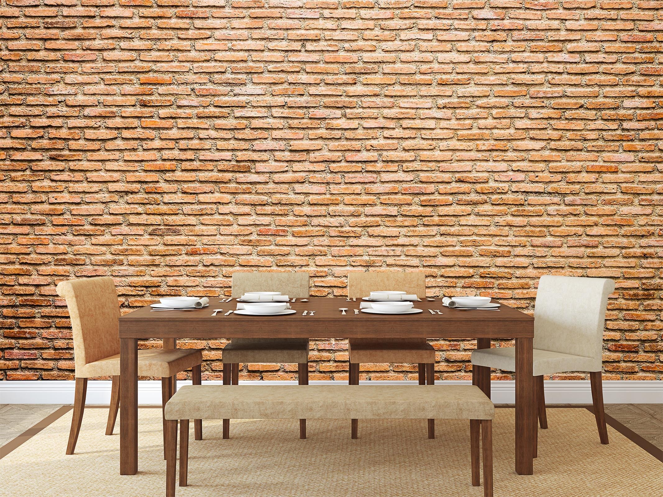 3D Red Brick Cement Wall 73 Wall Murals Wallpaper AJ Wallpaper 2