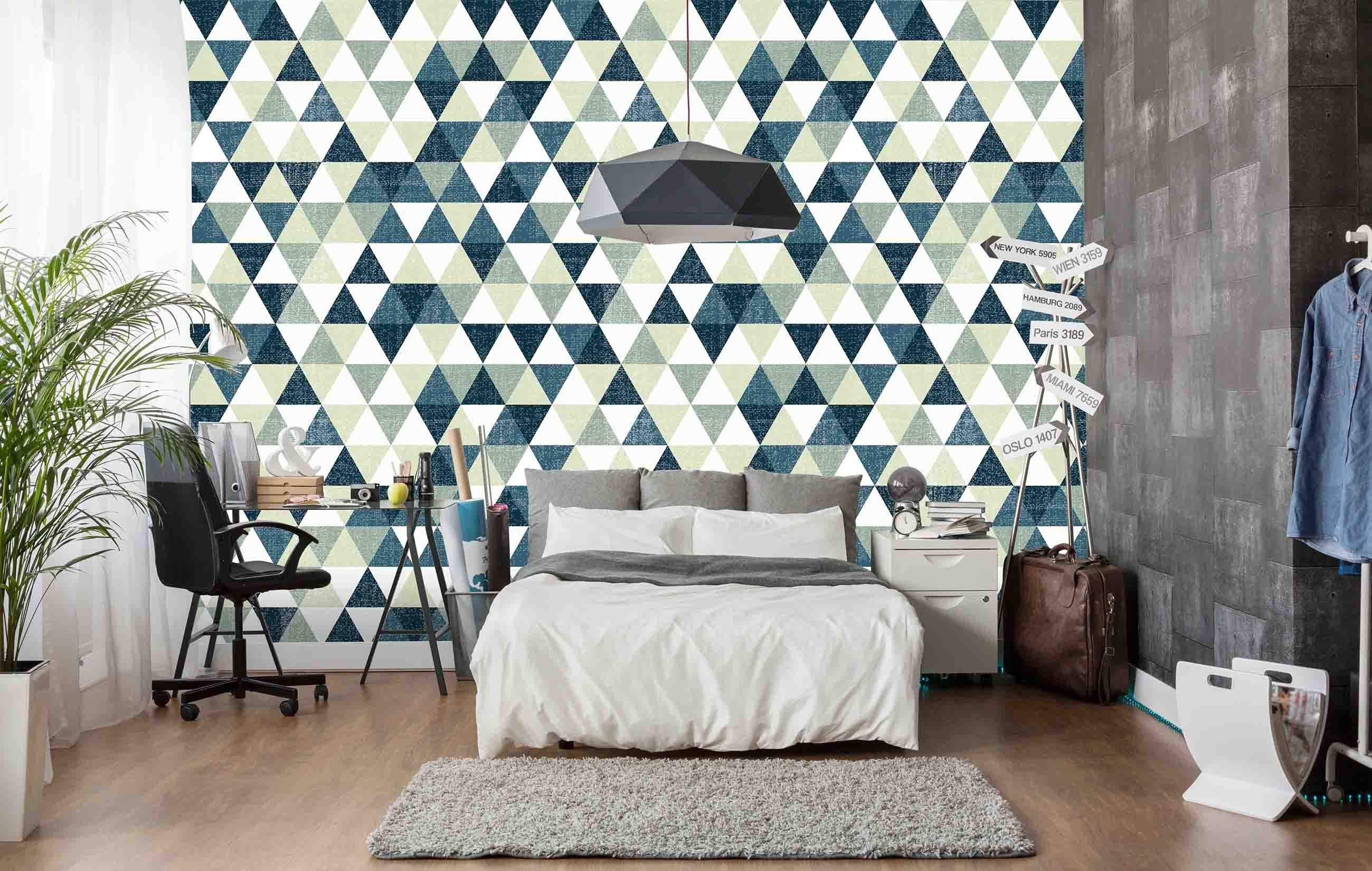 3D Triangles Stripes 009 Wallpaper AJ Wallpaper