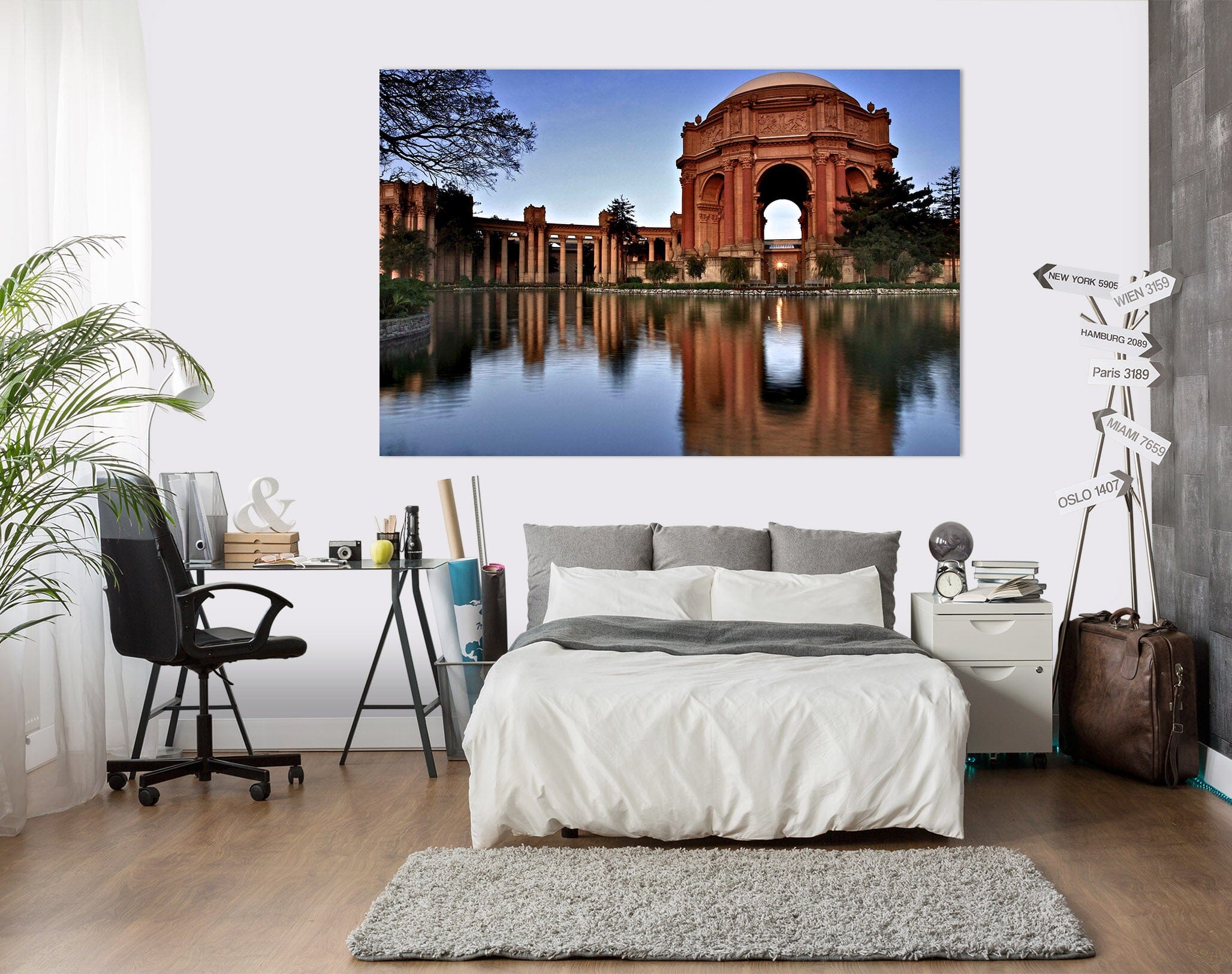 3D Waterside City 027 Kathy Barefield Wall Sticker Wallpaper AJ Wallpaper 2