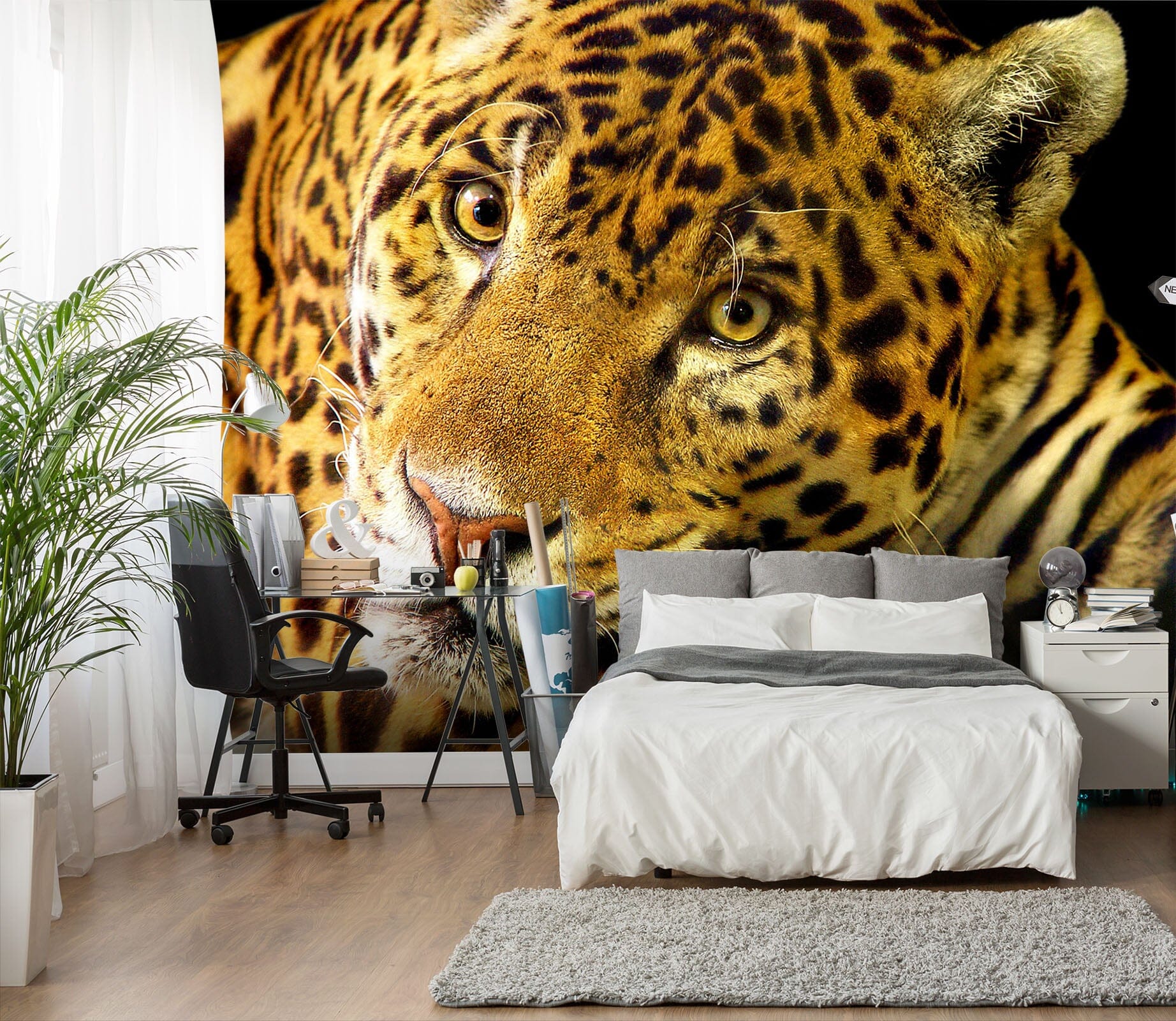 3D Leopard Leisure 431 Wall Murals Wallpaper AJ Wallpaper 2
