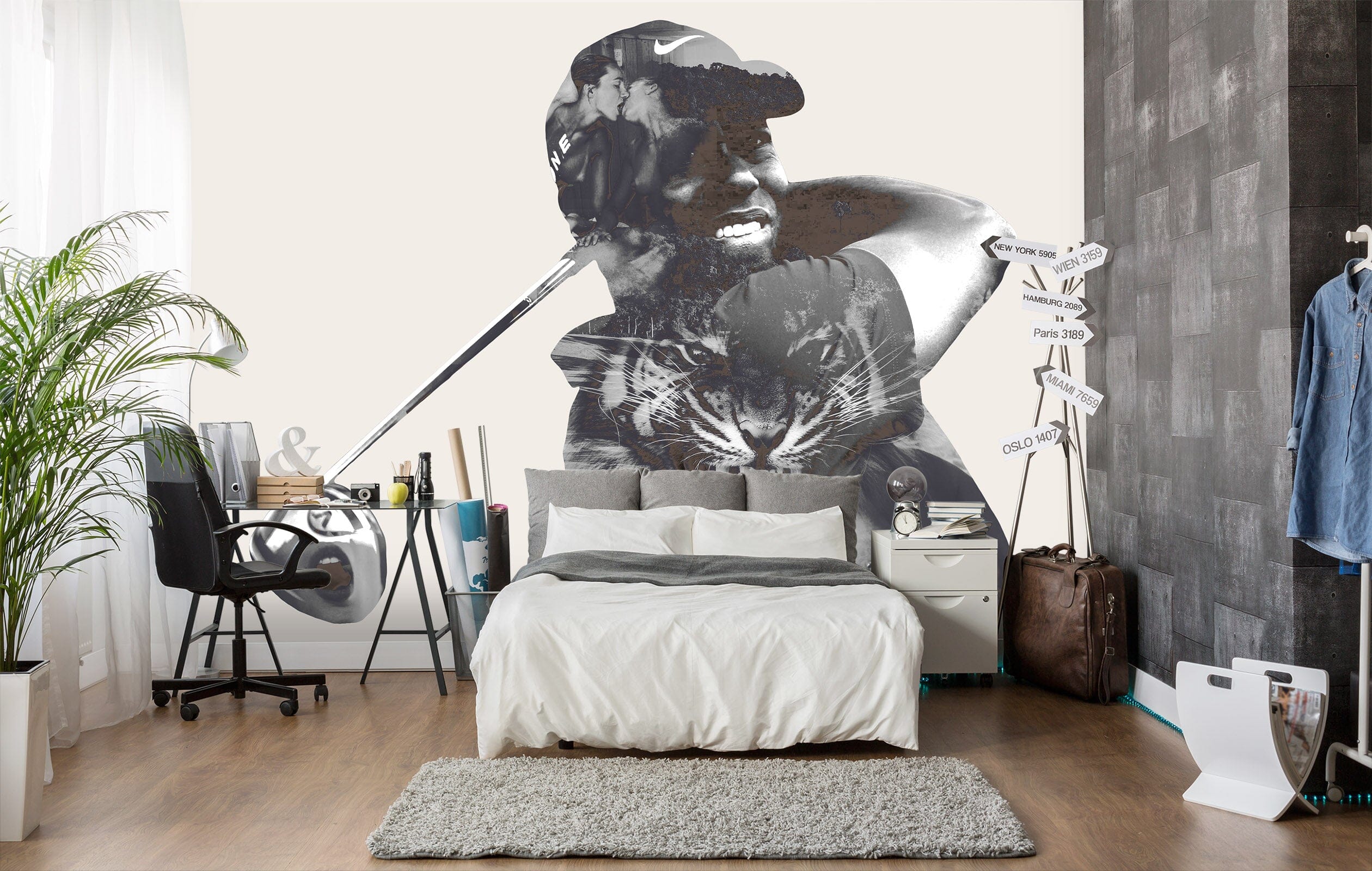 3D Tigerwoods 1417 Marco Cavazzana Wall Mural Wall Murals Wallpaper AJ Wallpaper 2