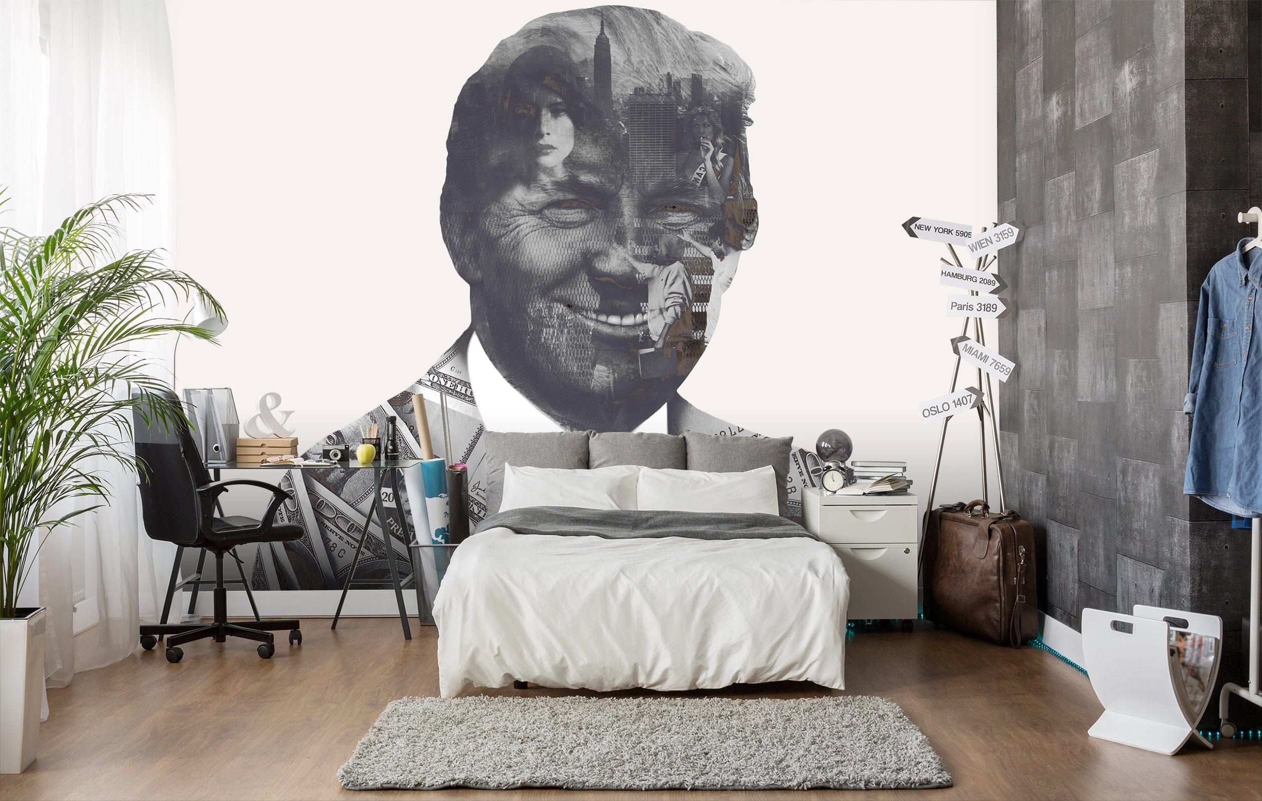 3D Donaldtrump 1402 Marco Cavazzana Wall Mural Wall Murals Wallpaper AJ Wallpaper 2