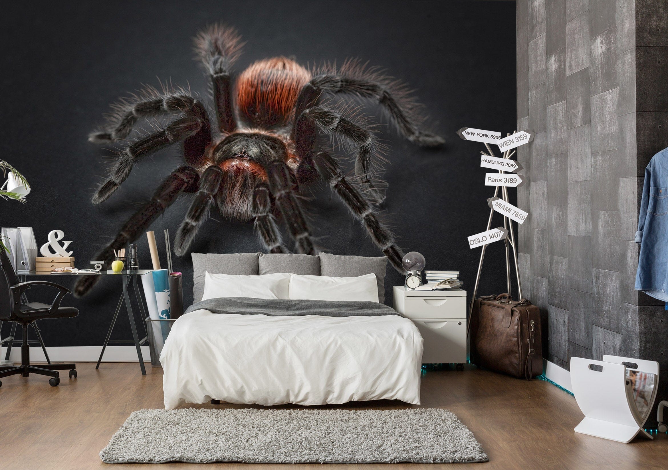 3D Red Spider 265 Wall Murals Wallpaper AJ Wallpaper 2