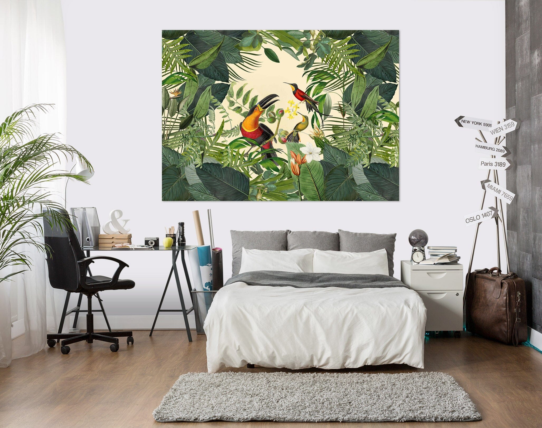 3D Toucan 013 Andrea haase Wall Sticker Wallpaper AJ Wallpaper 2