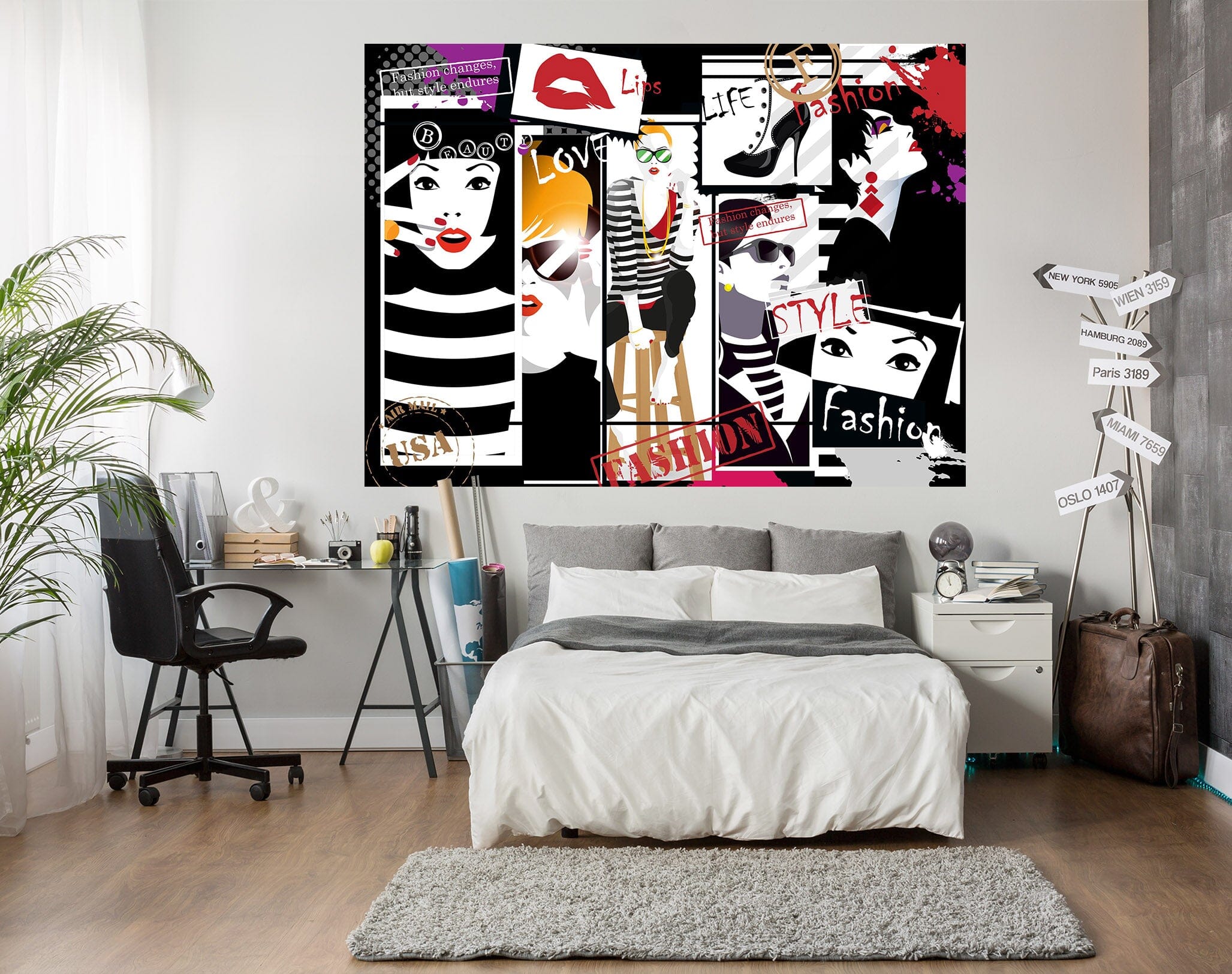 3D High Heels Woman 1041 Wall Sticker Wallpaper AJ Wallpaper 2