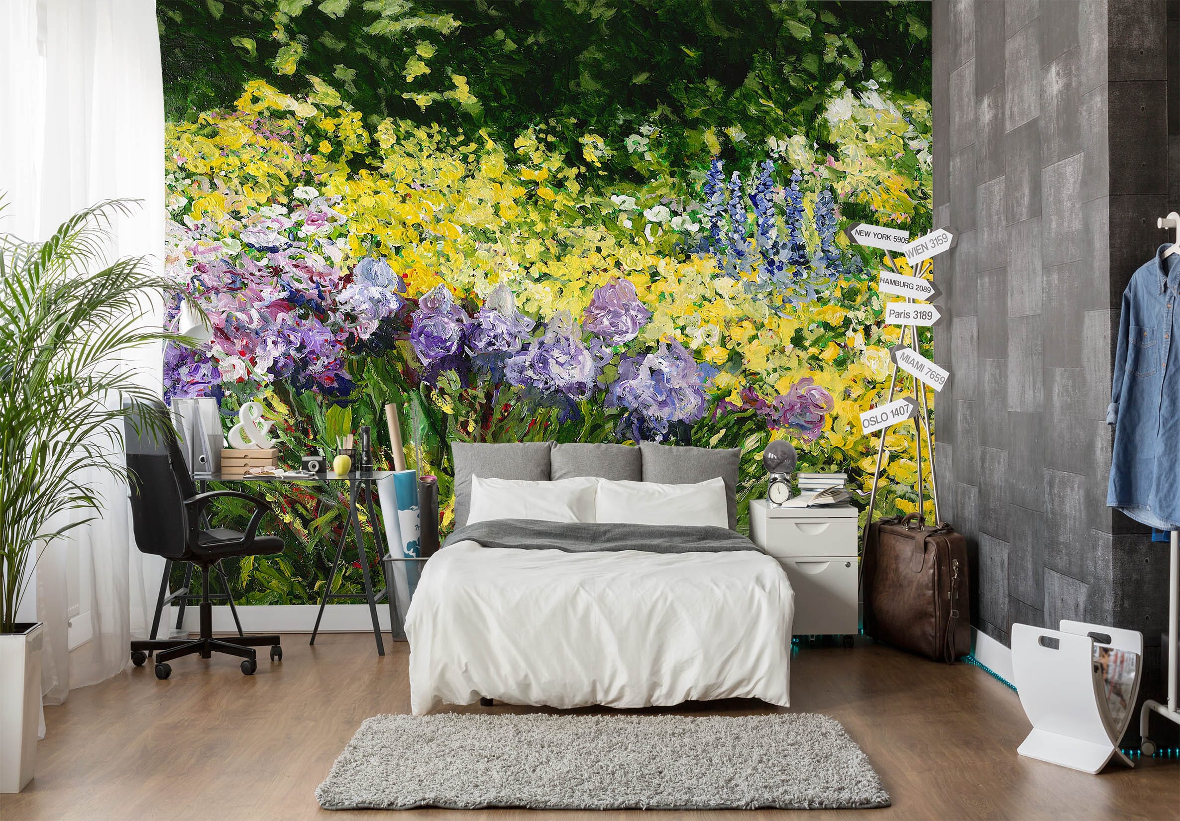 3D Summer Flowers 113 Allan P. Friedlander Wall Mural Wall Murals Wallpaper AJ Wallpaper 2