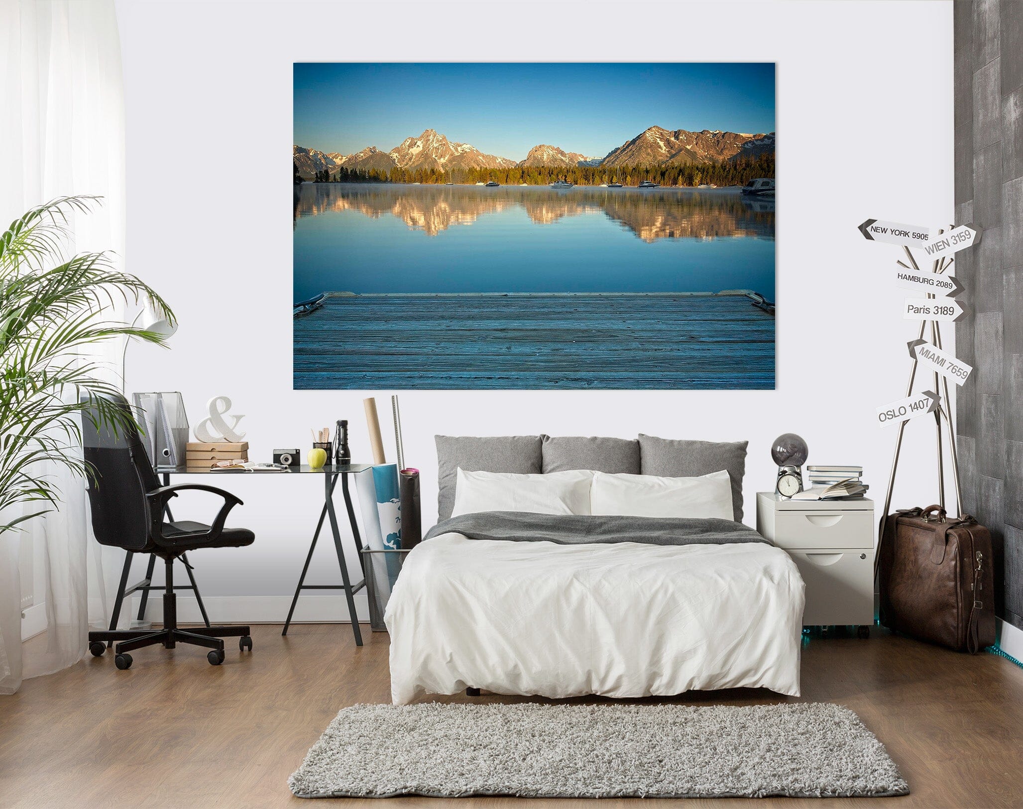 3D Clear Lake 007 Kathy Barefield Wall Sticker Wallpaper AJ Wallpaper 2